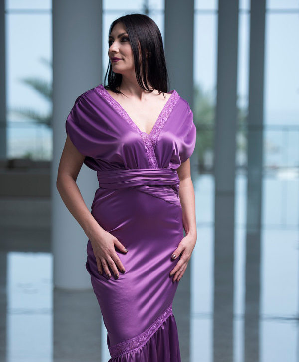 AMETHYST DRAPE GOWN