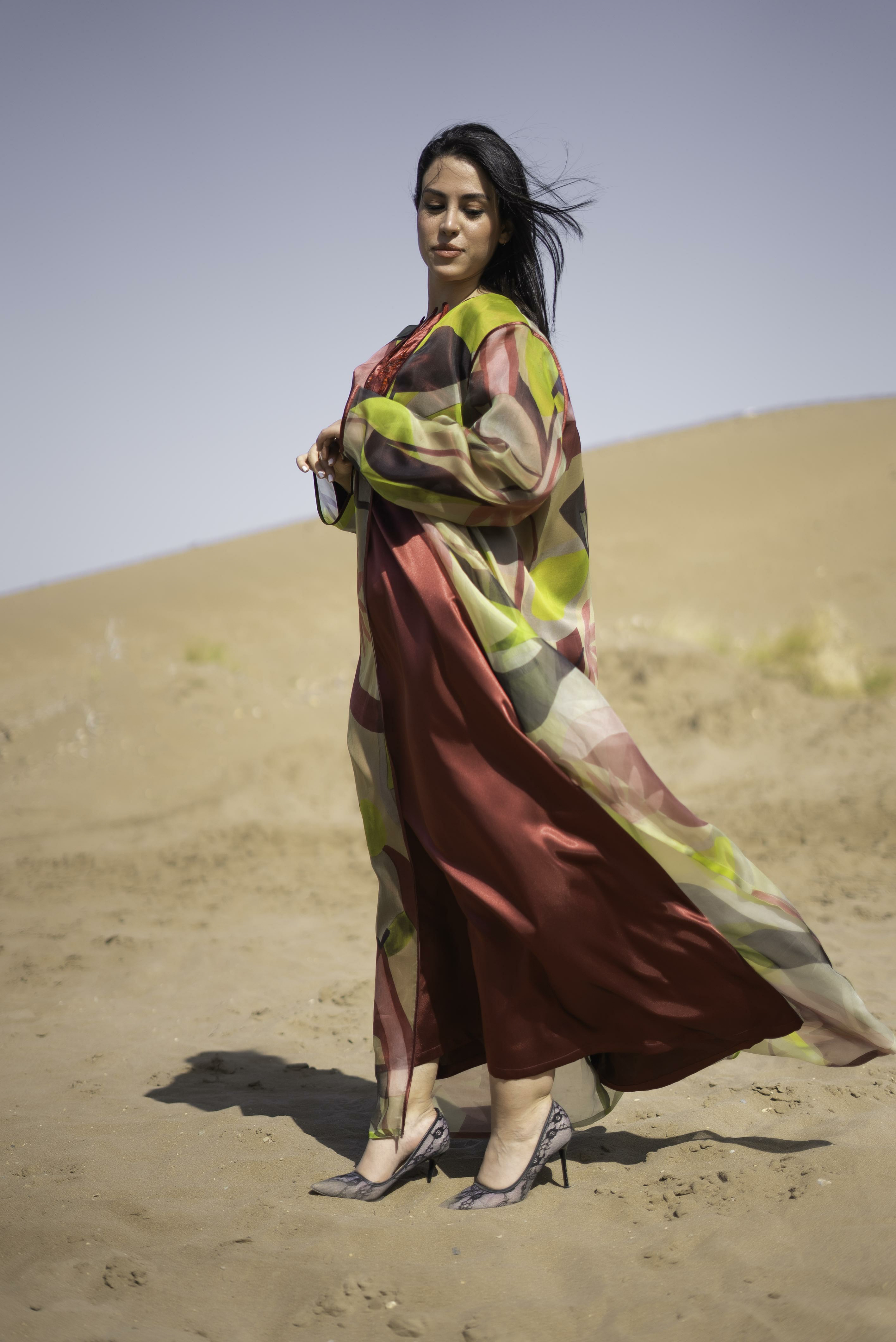 ARTISTIC FLARE KAFTAN SET