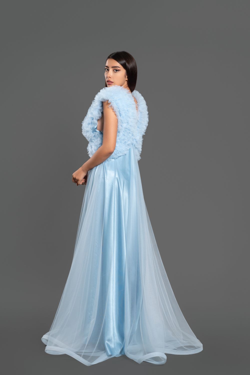 CELESTIAL BLUE DREAM GOWN