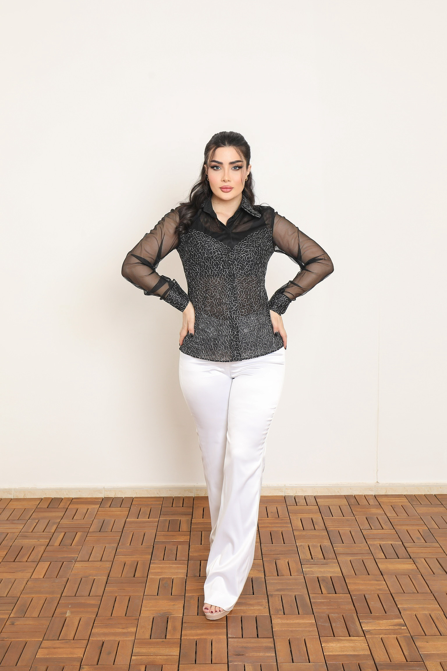 CLASSIC WHITE TAILORED TROUSERS