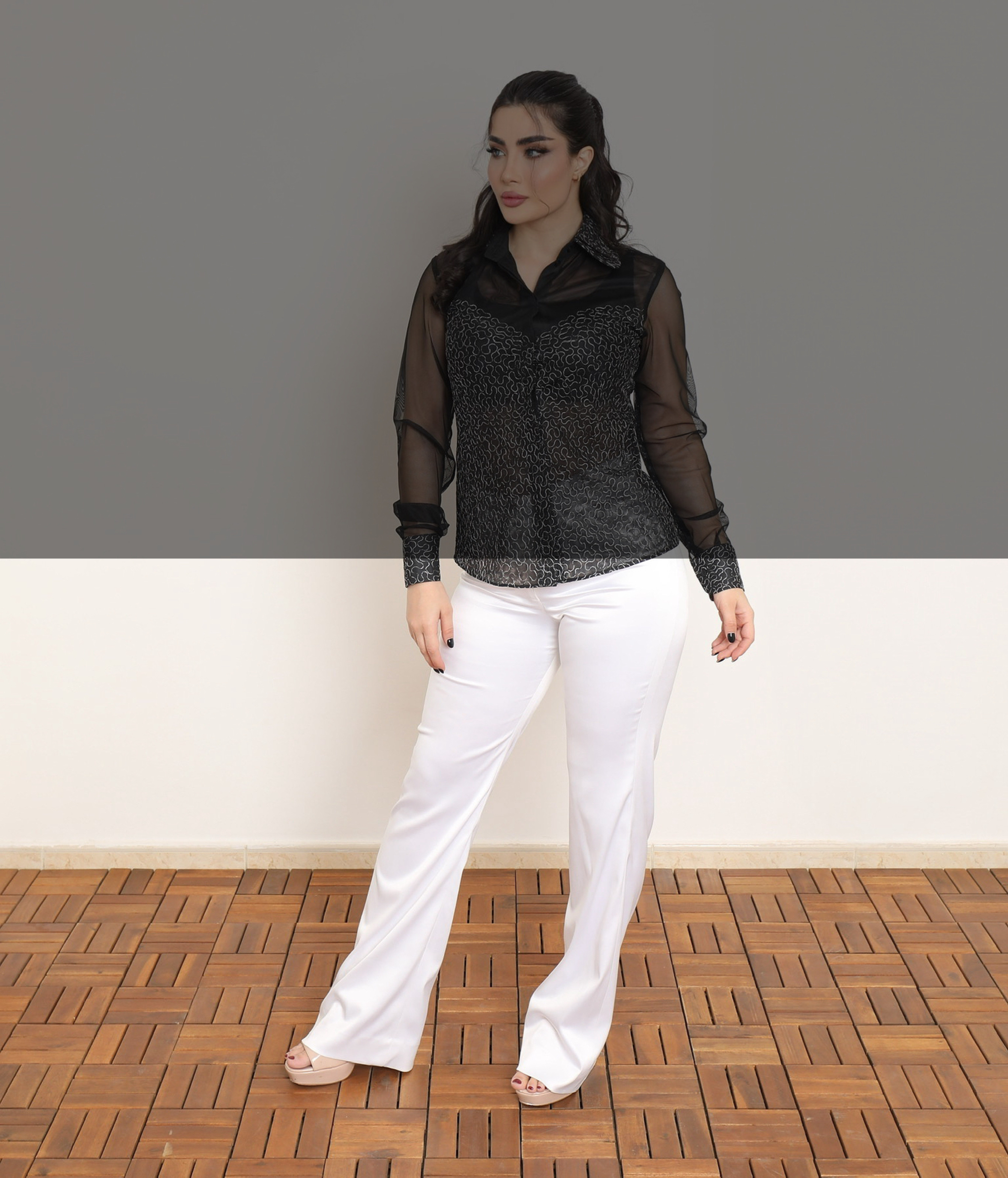 CLASSIC WHITE TAILORED TROUSERS