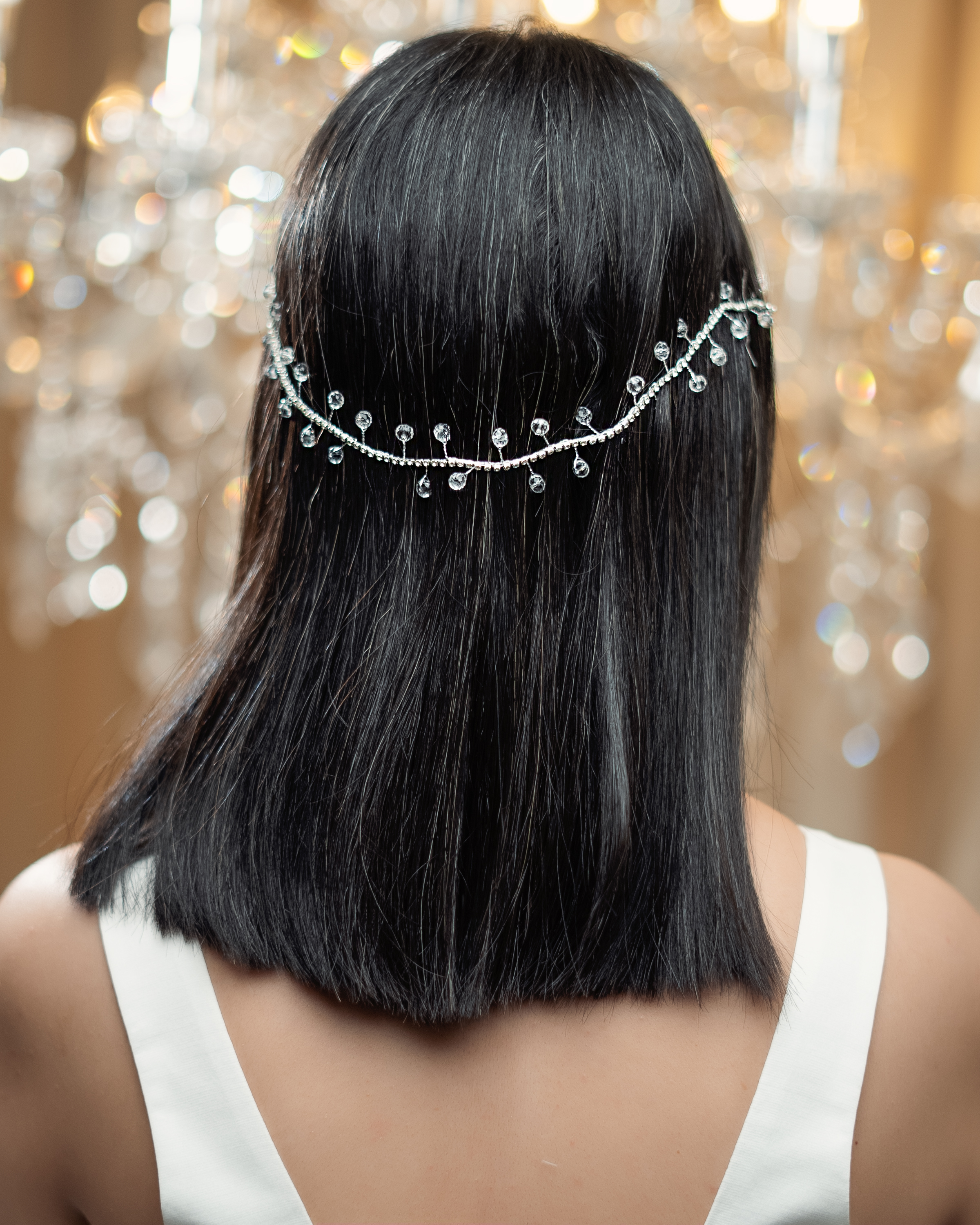 CRYSTAL DROPLET BRIDAL HAIR VINE