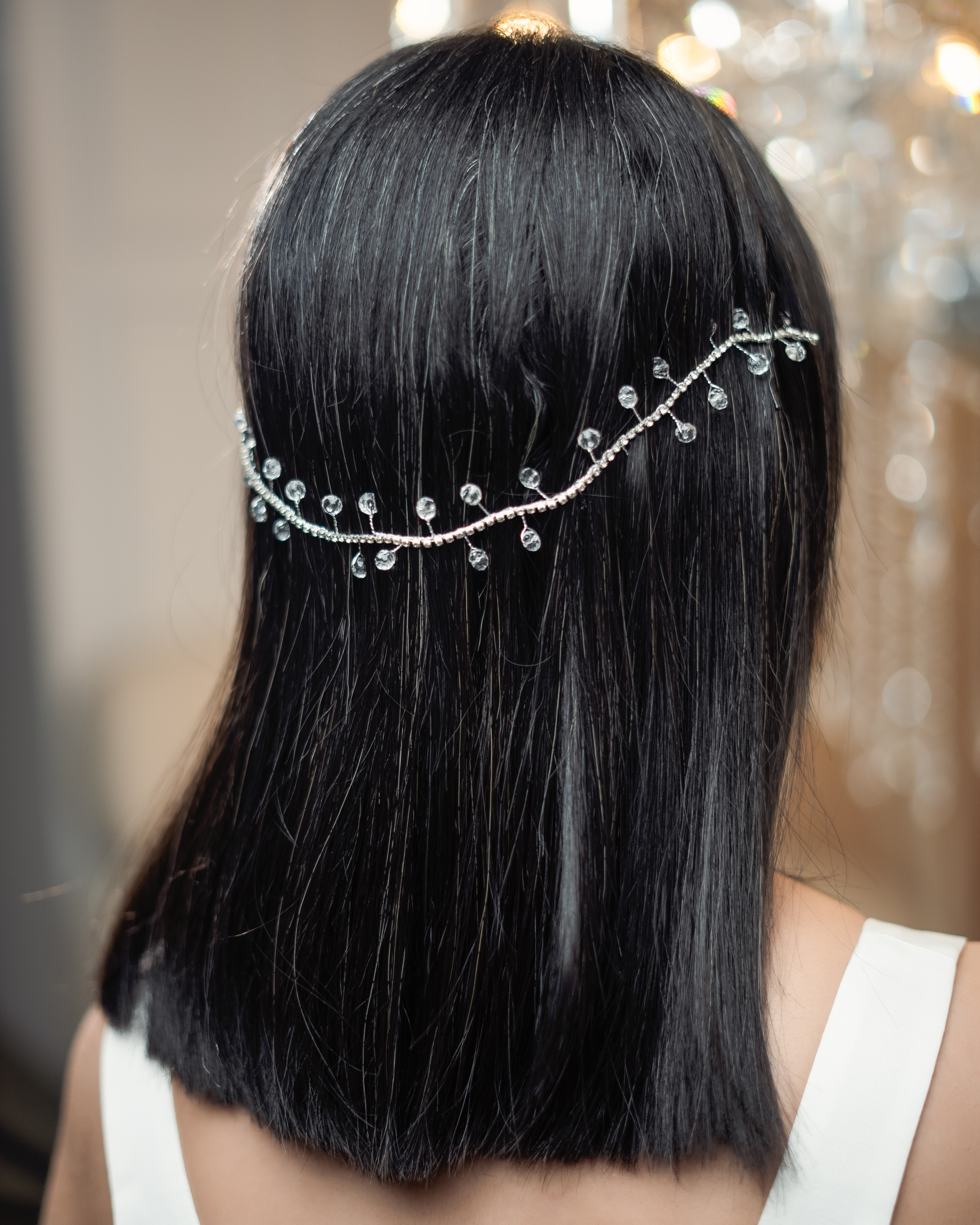 CRYSTAL DROPLET BRIDAL HAIR VINE