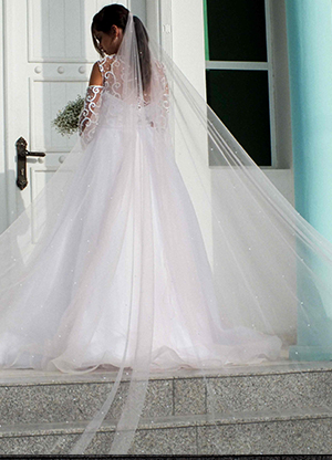 EMBELLISHED CATHEDRAL VEIL