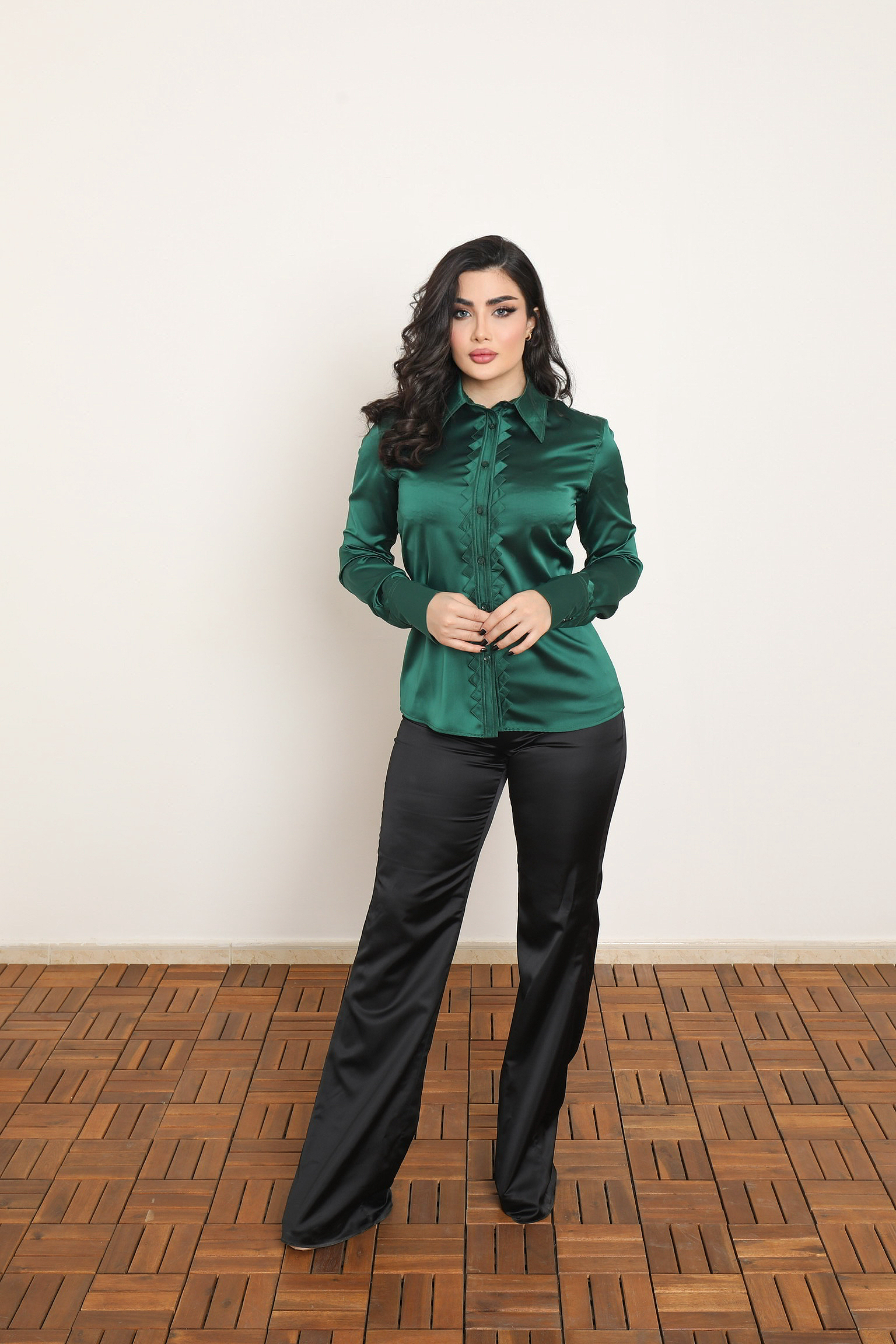 EMERALD GLAM BLOUSE