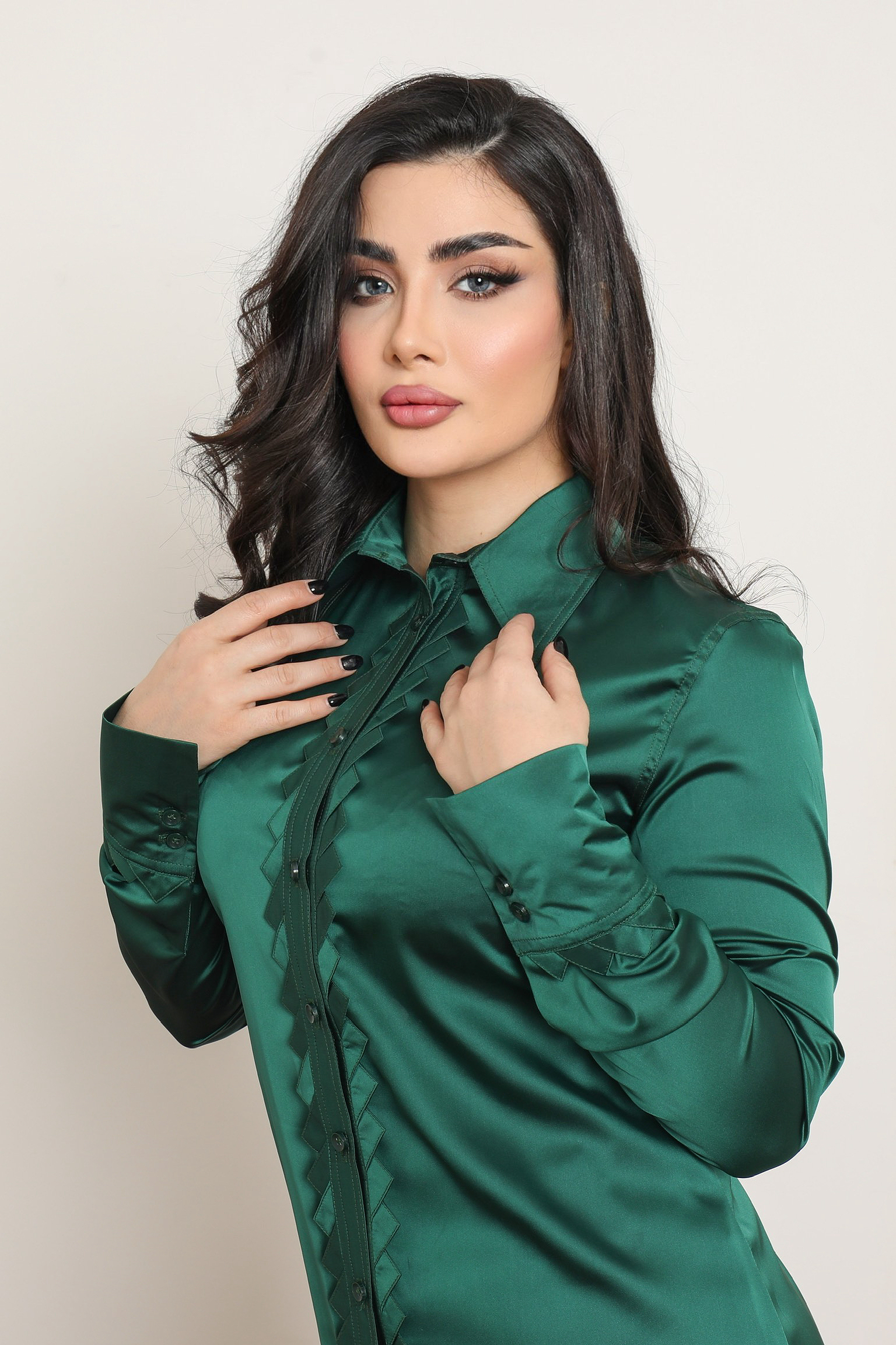 EMERALD GLAM BLOUSE