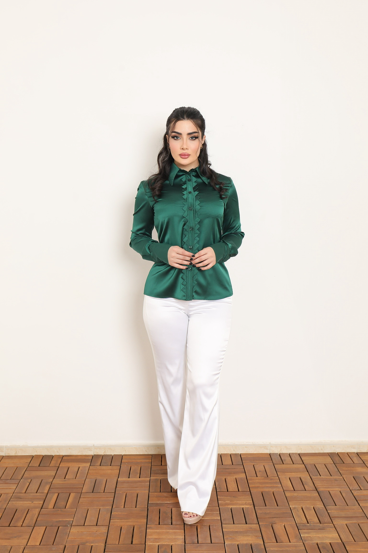 EMERALD GLAM BLOUSE