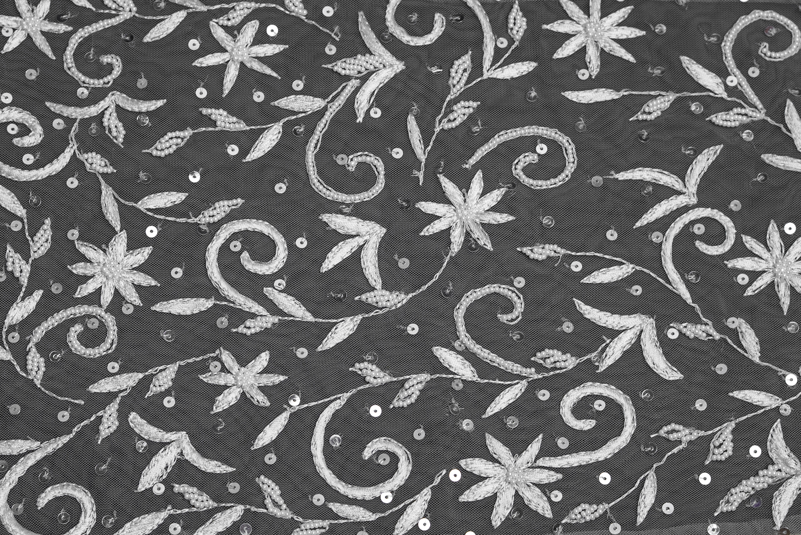 ENCHANTED FLORAL SEQUIN LACE