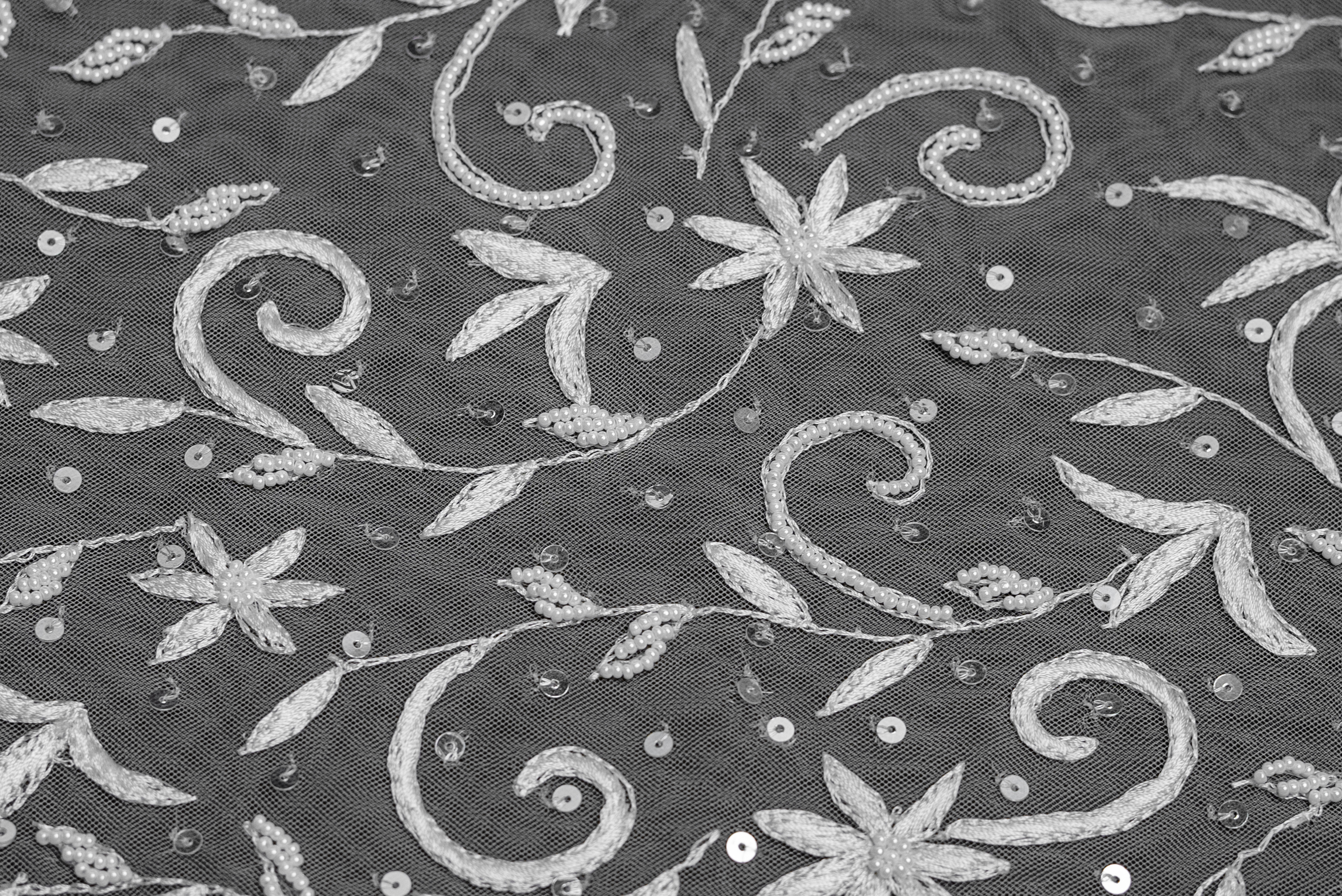 ENCHANTED FLORAL SEQUIN LACE