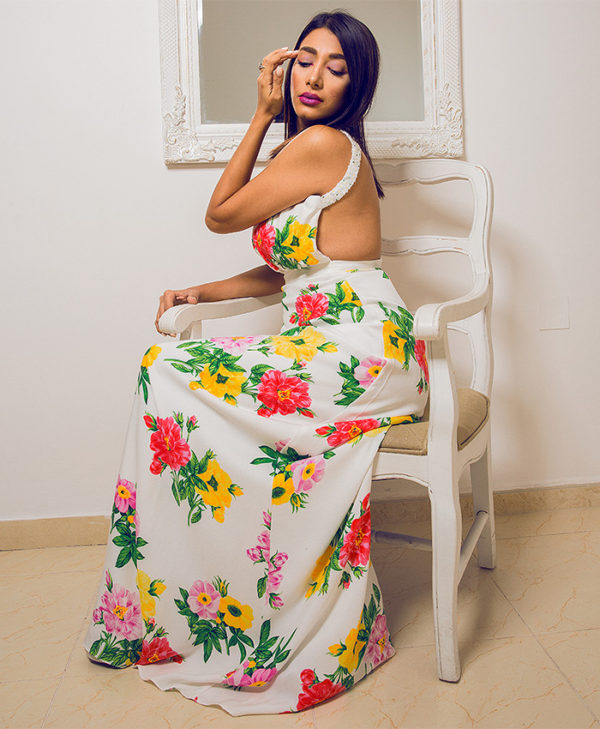 FLORAL ELEGANCE MAXI DRESS