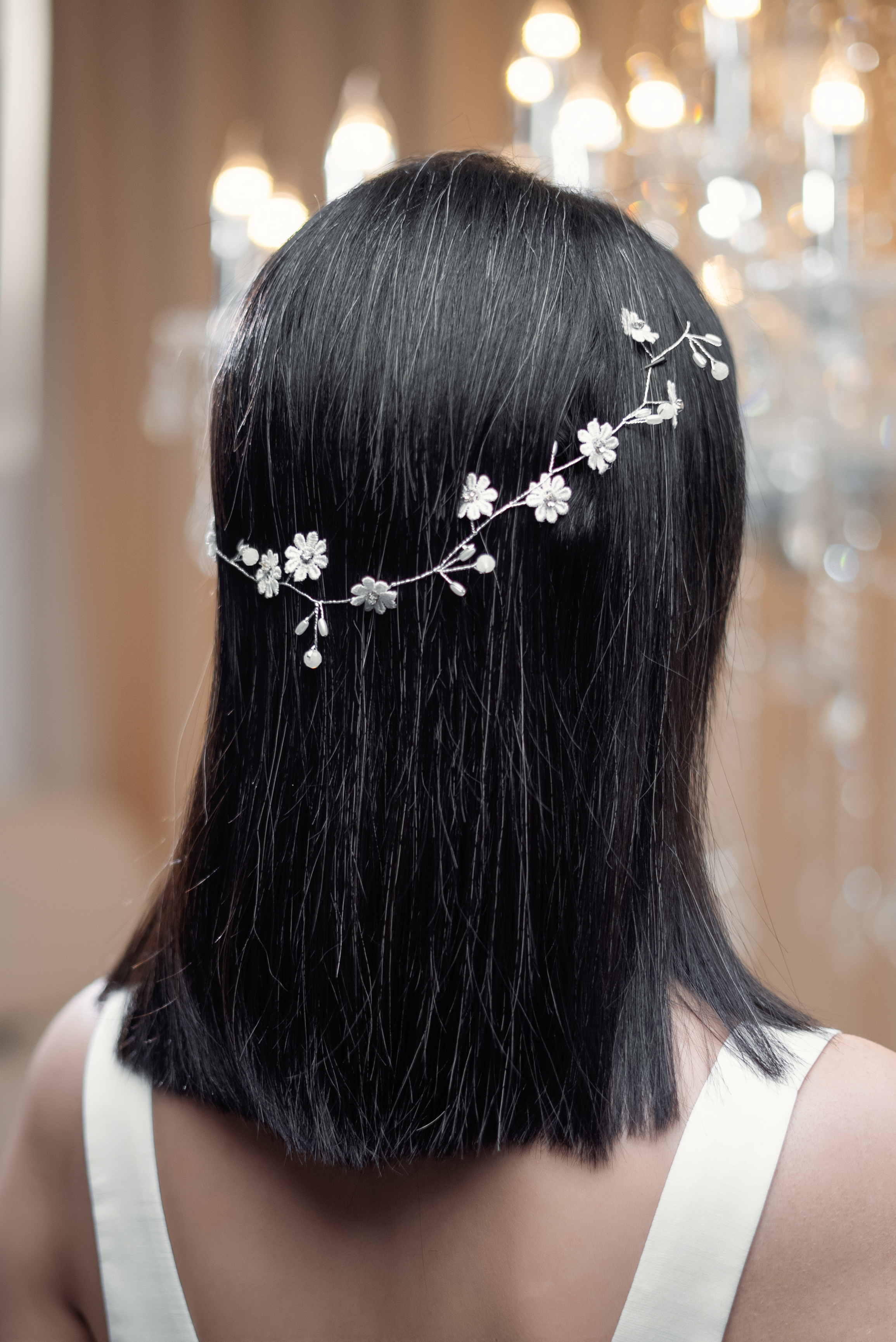 FLORAL PEARL BRIDAL HAIR VINE