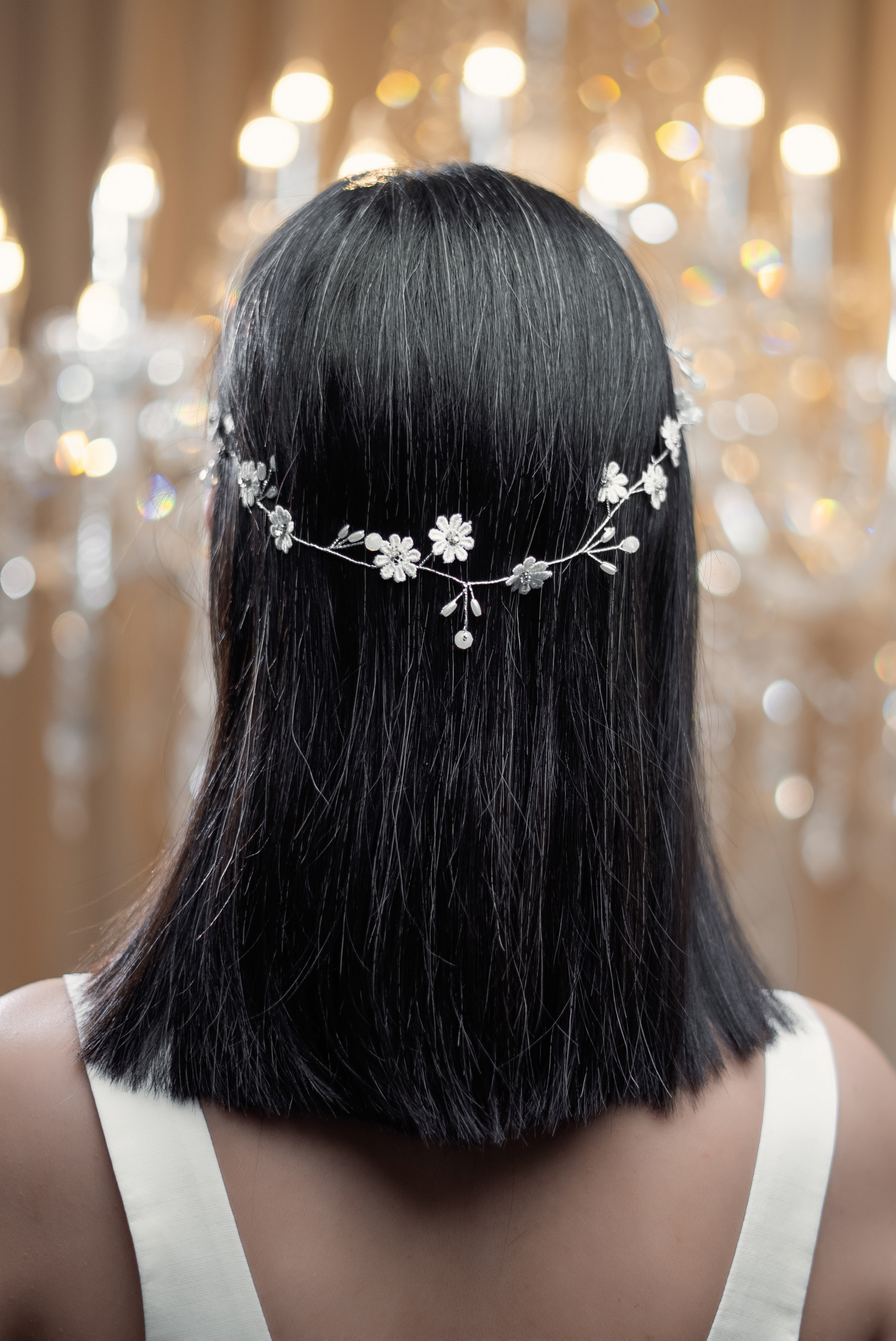 FLORAL PEARL BRIDAL HAIR VINE