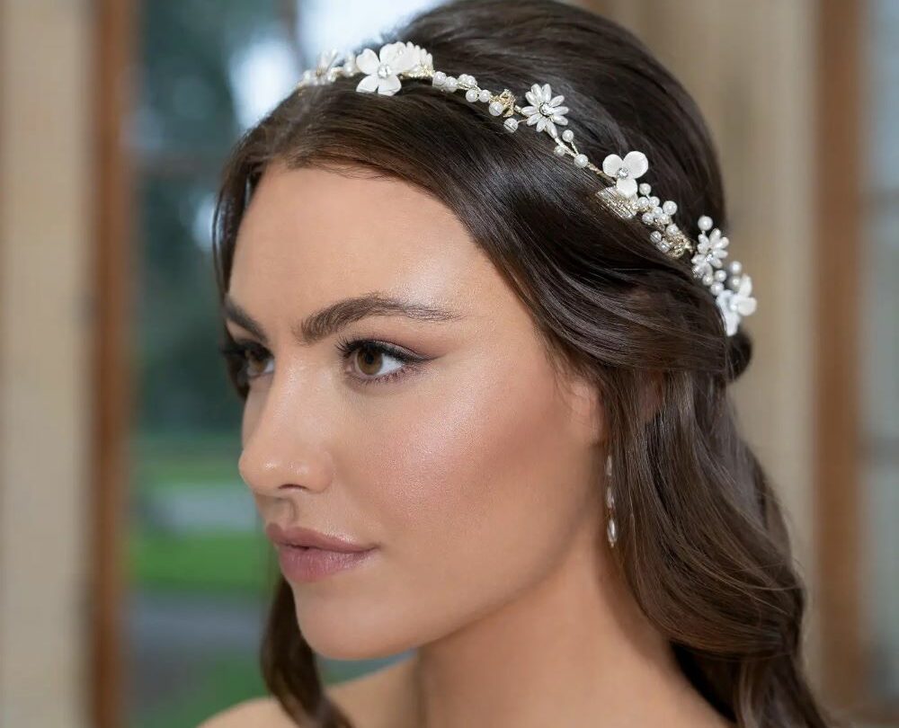 FLORAL PEARL BRIDAL TIARA