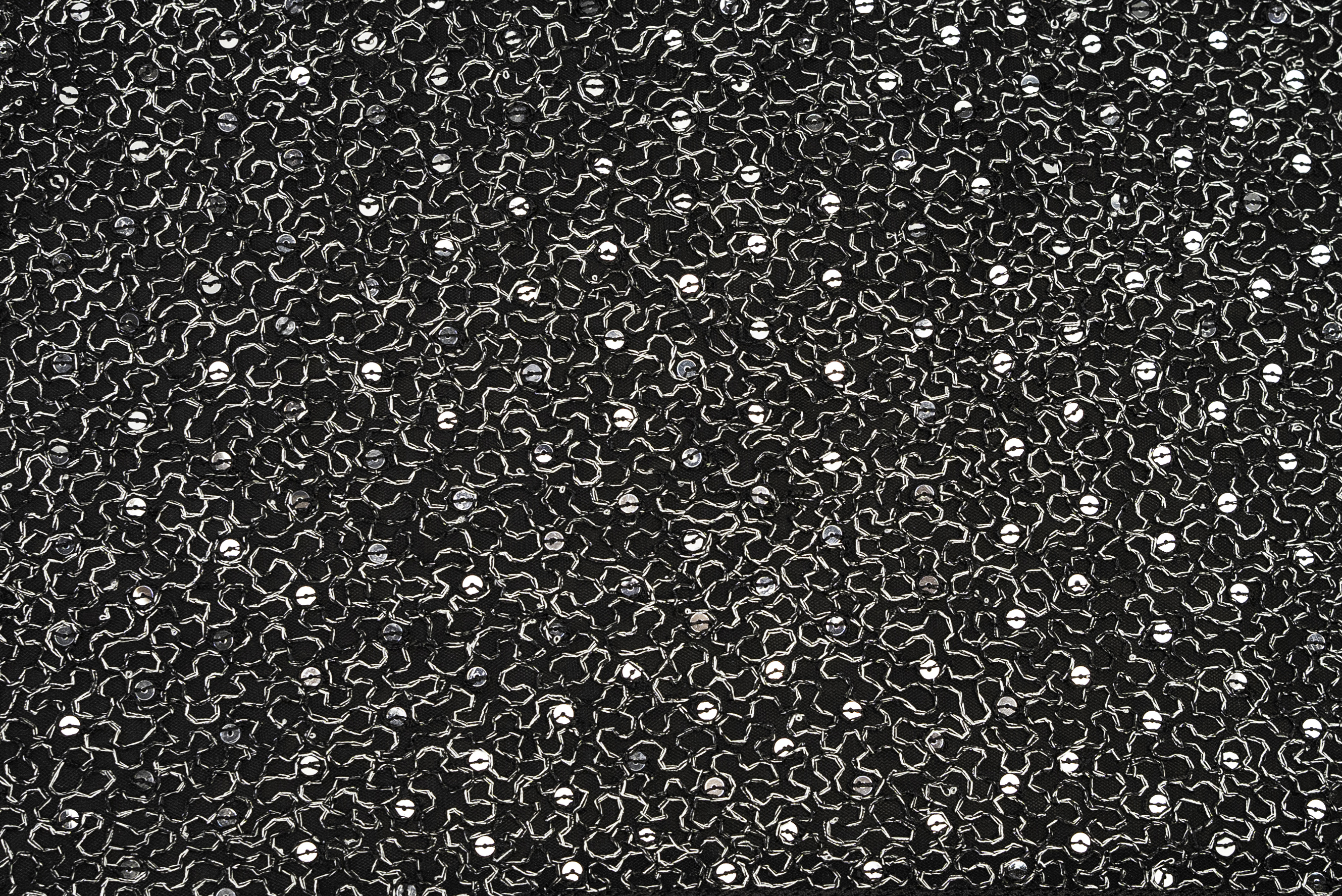 GLITTER TWIST EMBELLISHED MESH