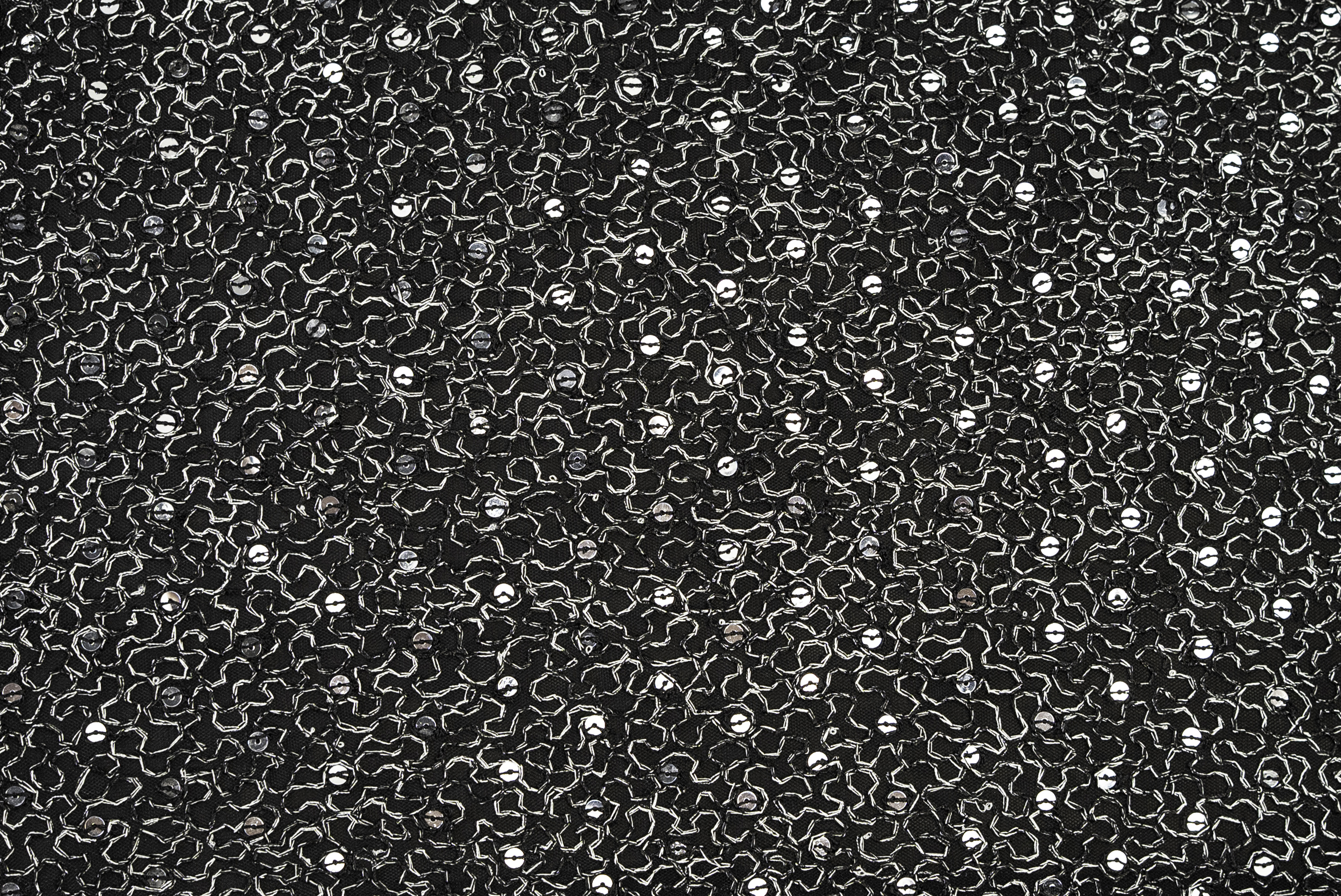 GLITTER TWIST EMBELLISHED MESH