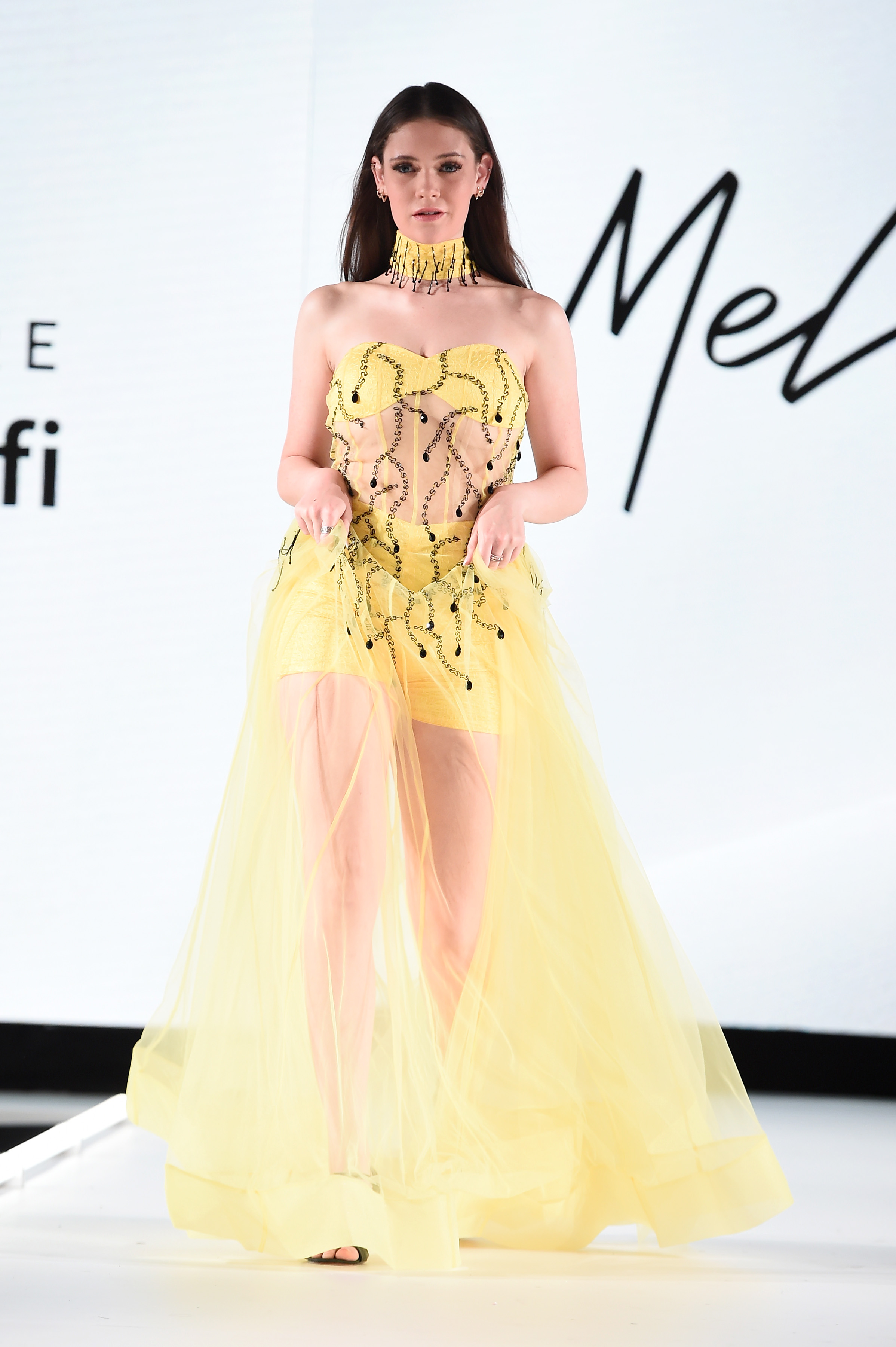 GOLDEN GLIMMER SHEER GOWN