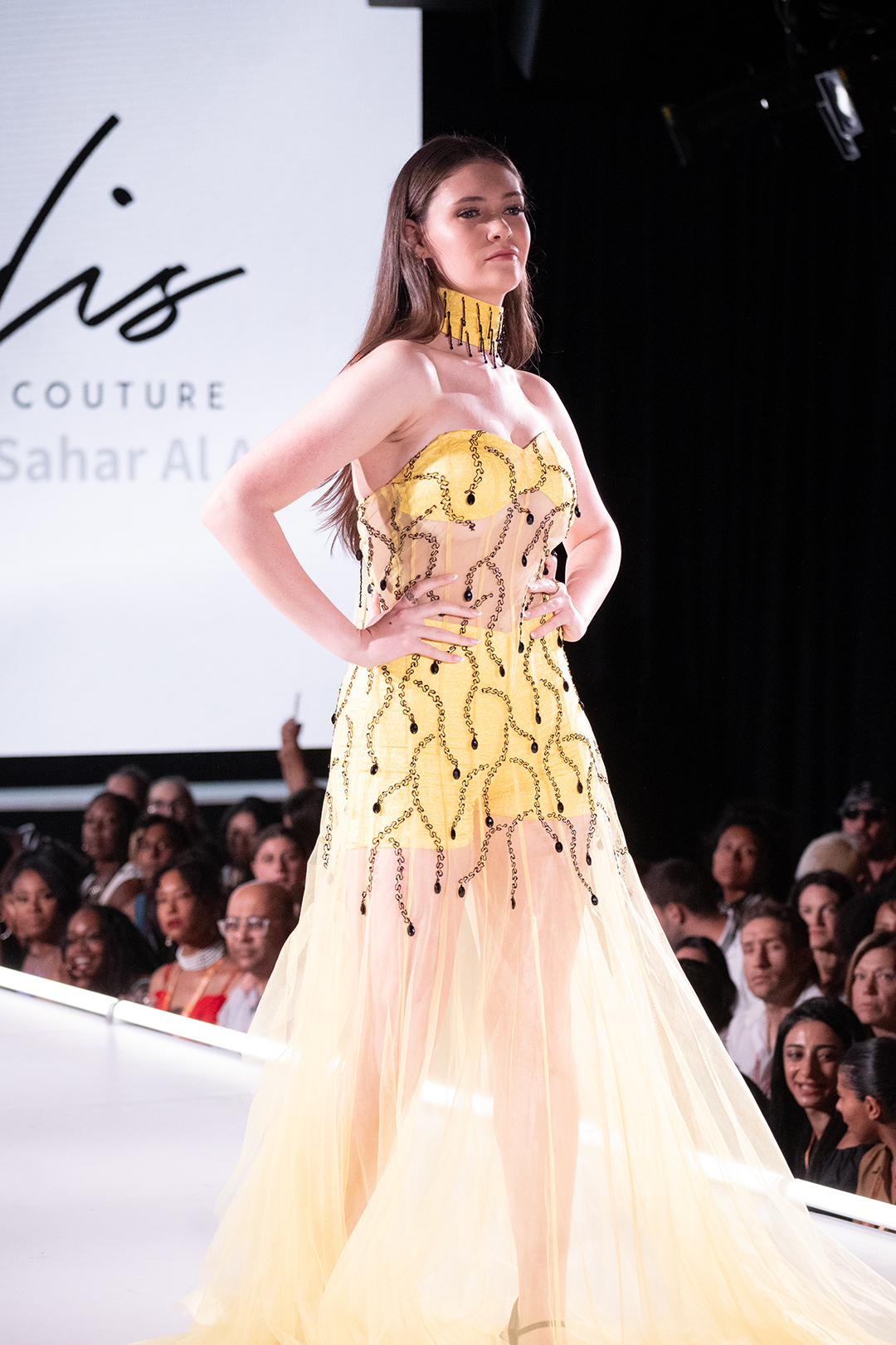 GOLDEN GLIMMER SHEER GOWN
