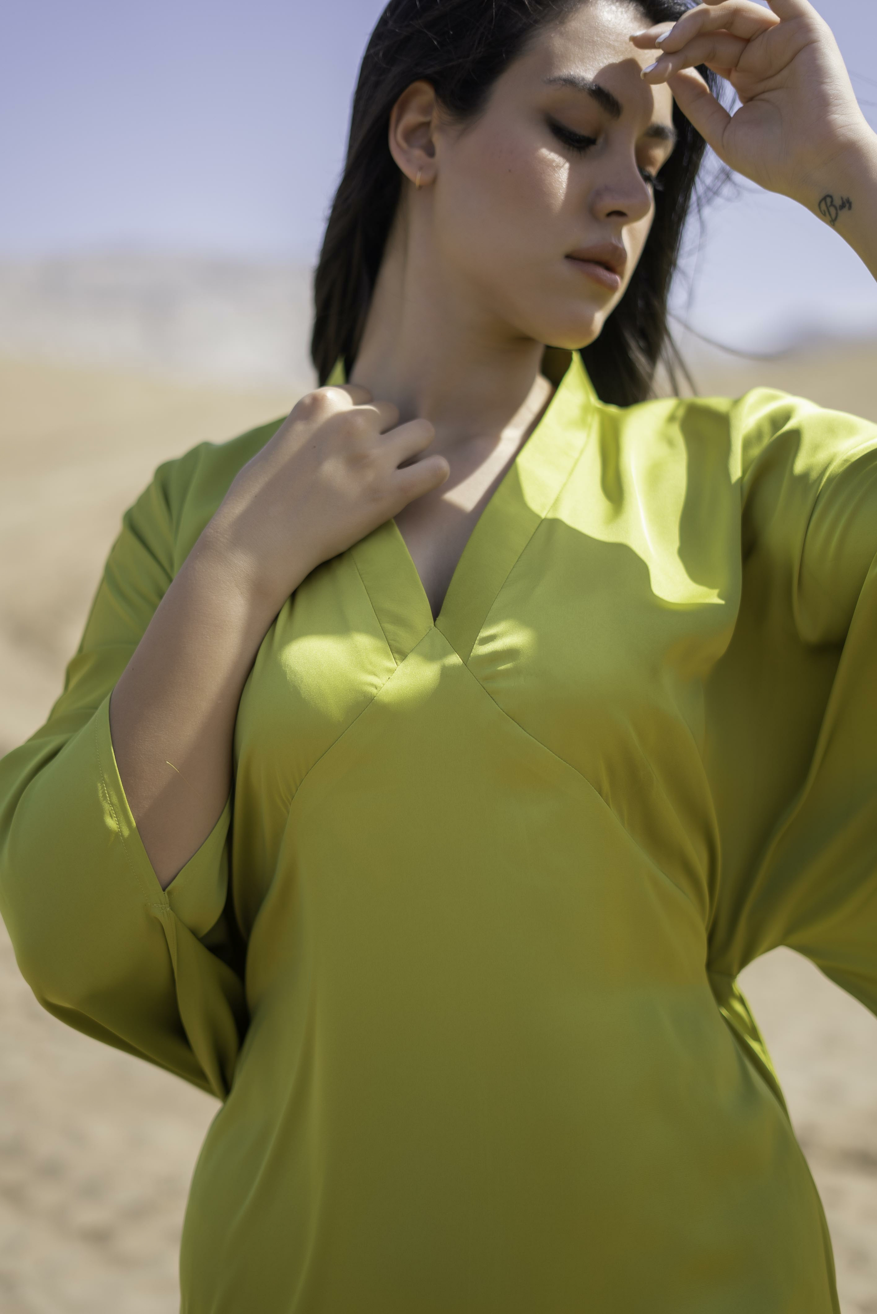 LIME ELEGANCE KAFTAN