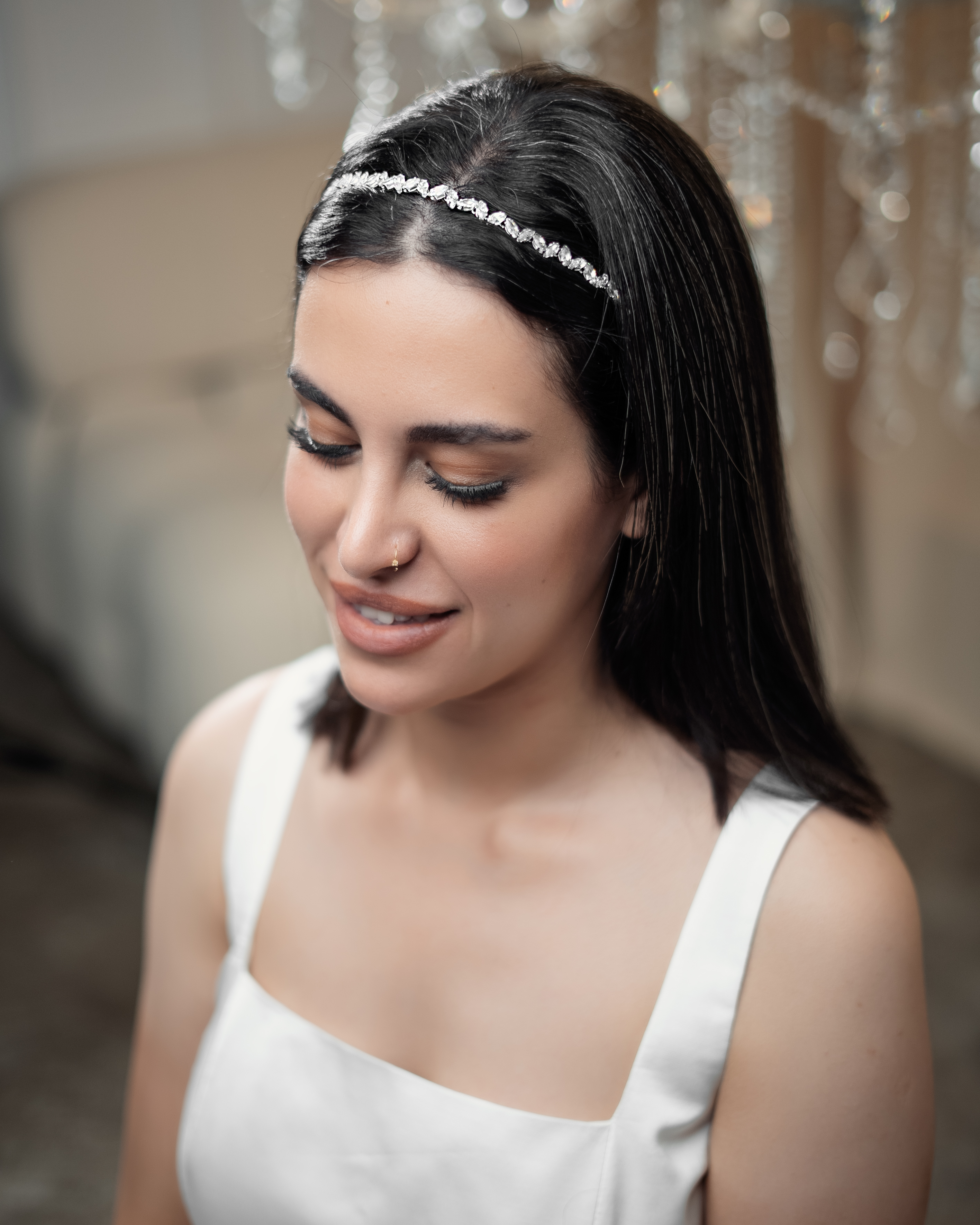 MARQUISE CRYSTAL BRIDAL HEADBAND