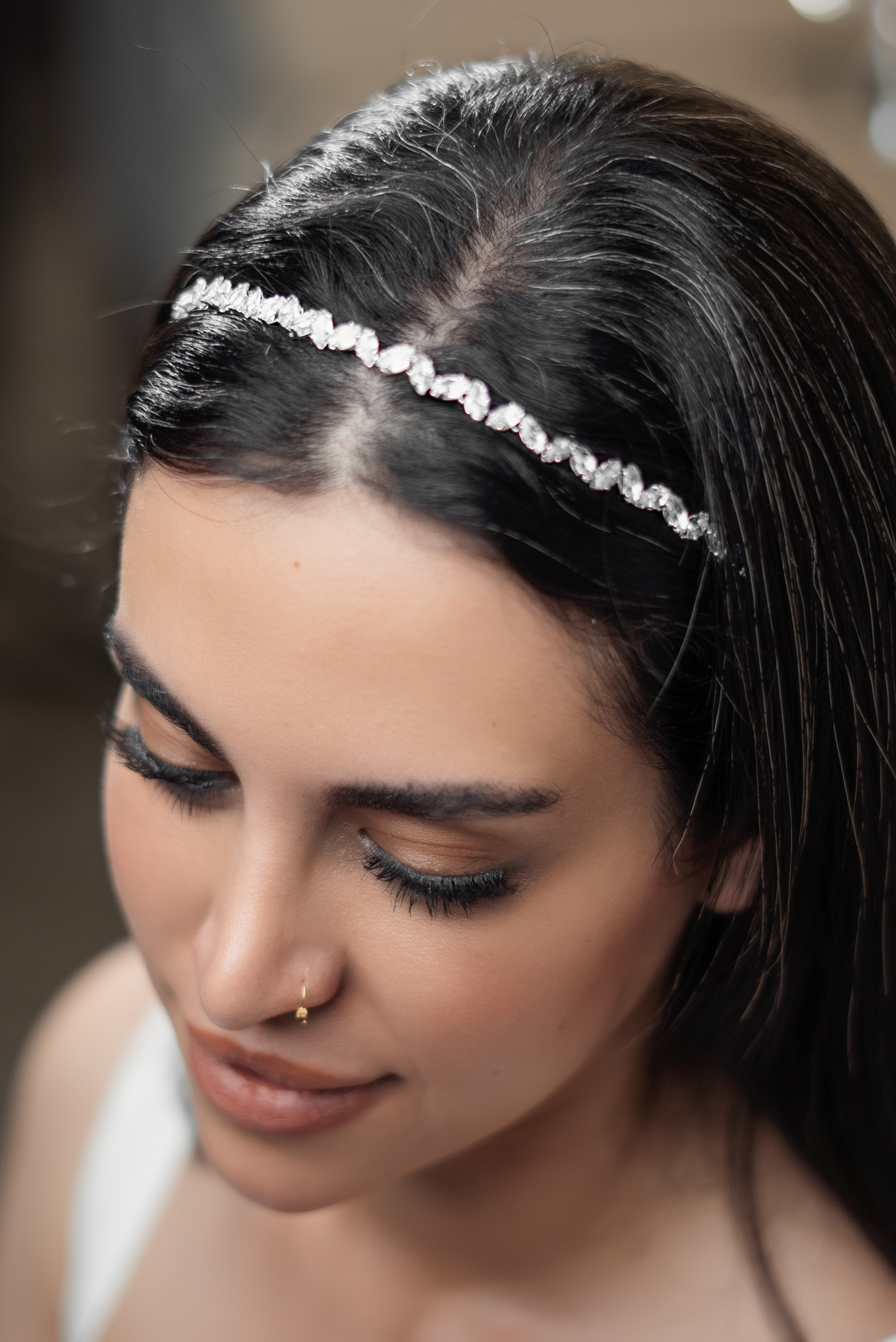 MARQUISE CRYSTAL BRIDAL HEADBAND