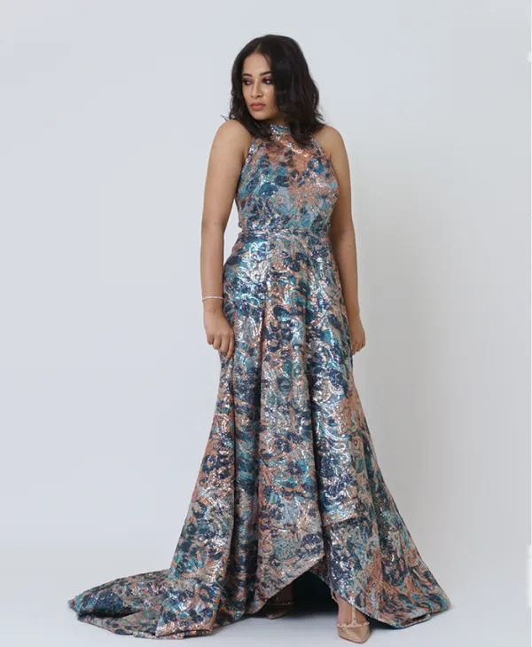 METALLIC OPULENCE GOWN