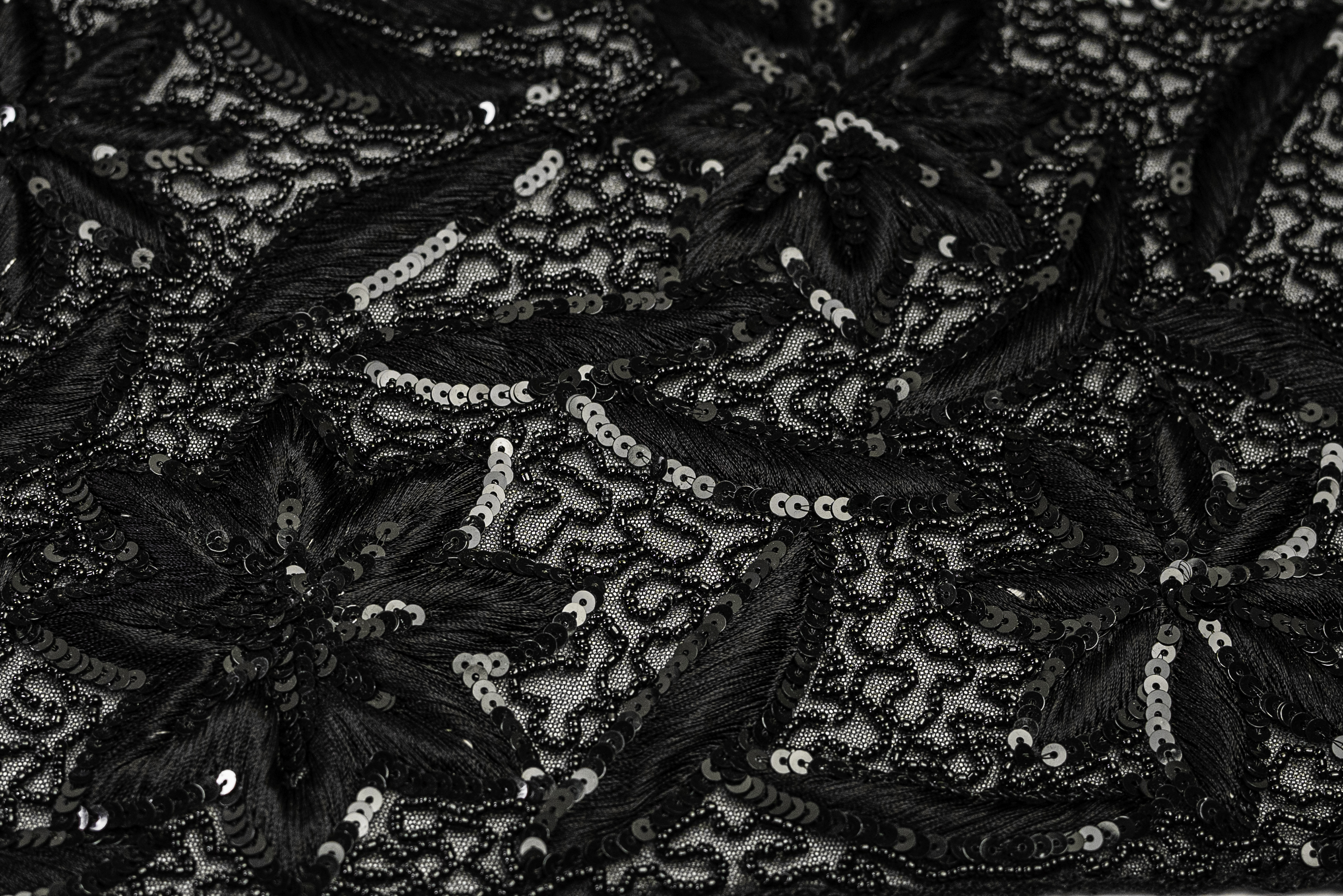 MIDNIGHT BLOOM SEQUIN LACE