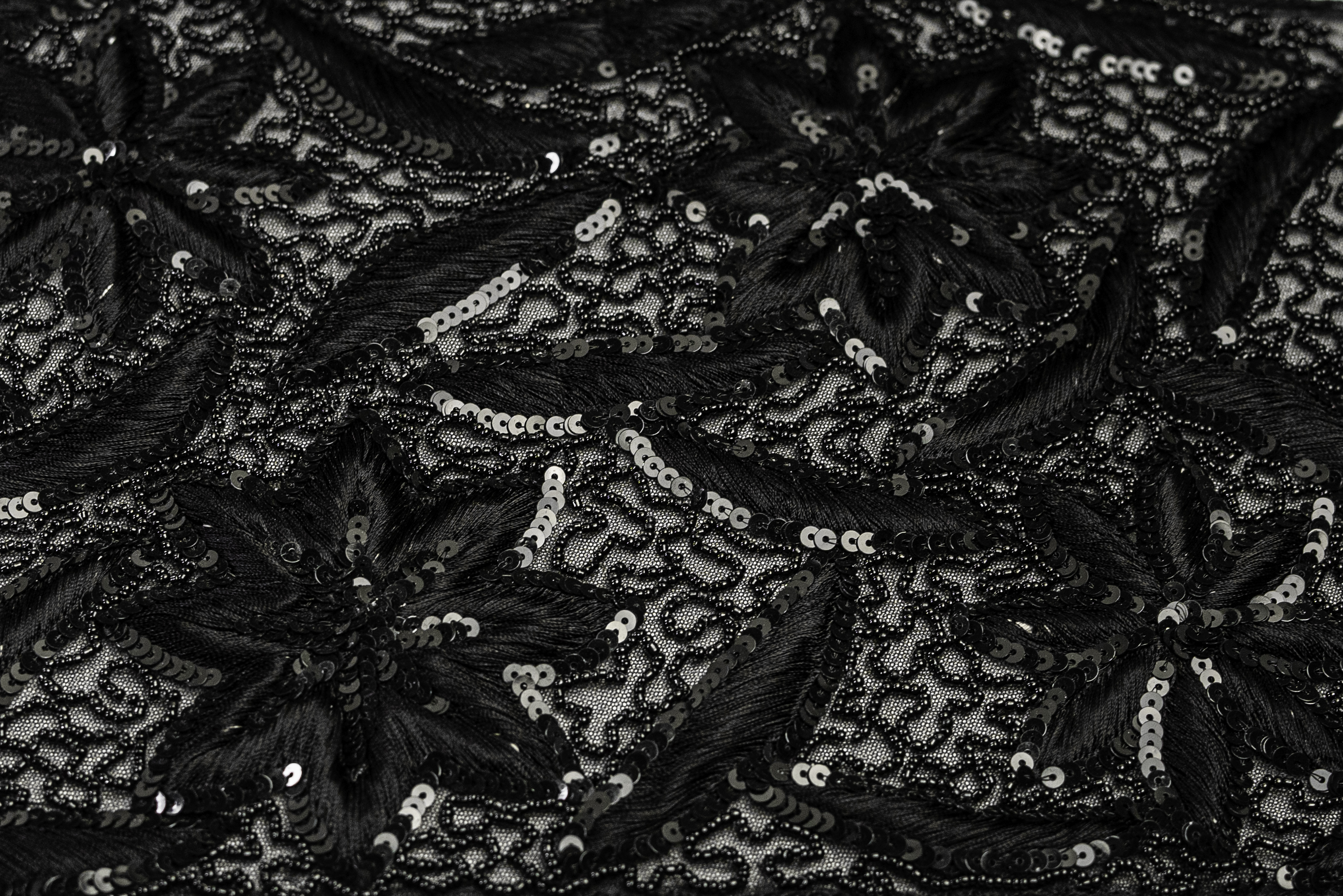 MIDNIGHT BLOOM SEQUIN LACE