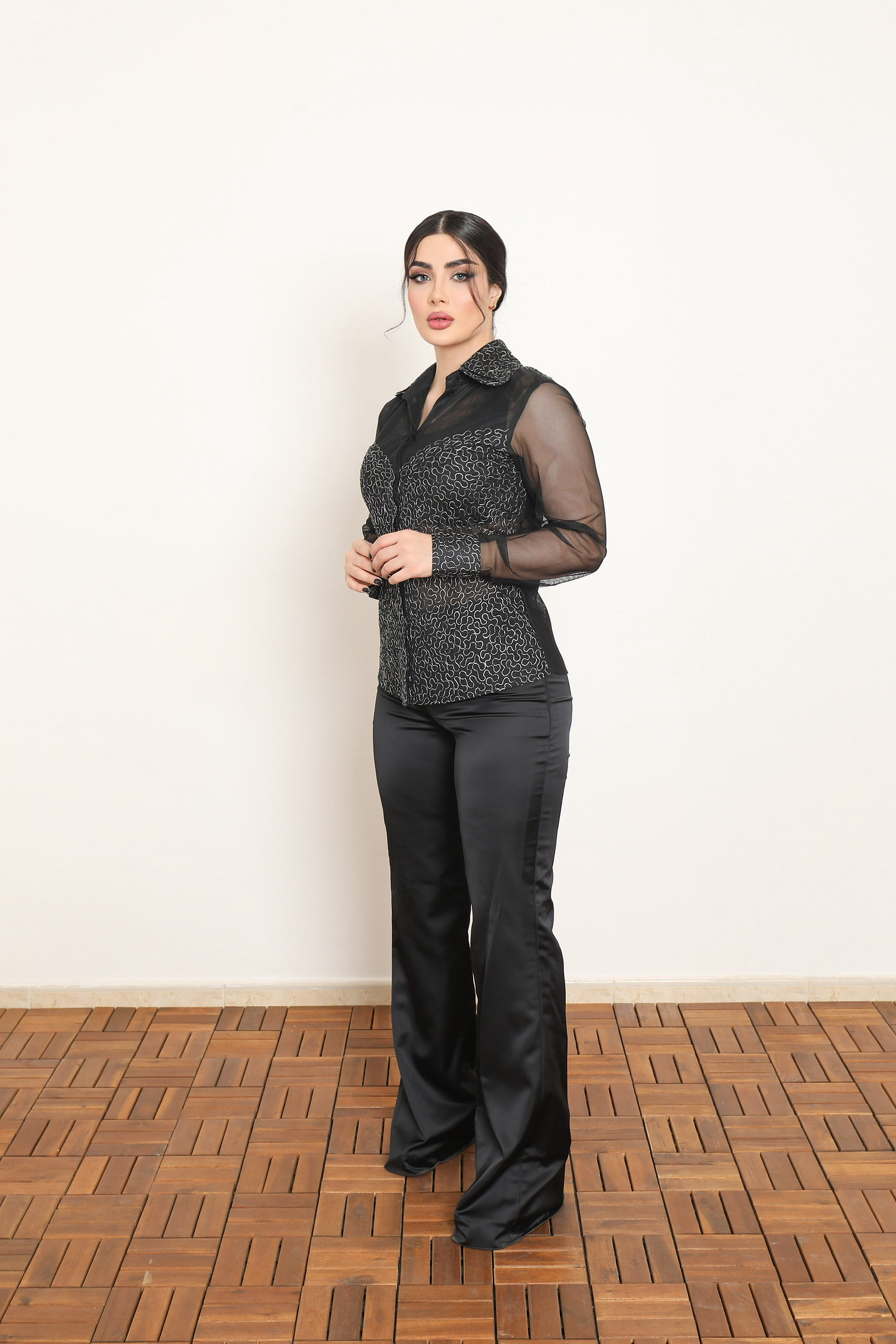 MIDNIGHT ELEGANCE BLOUSE