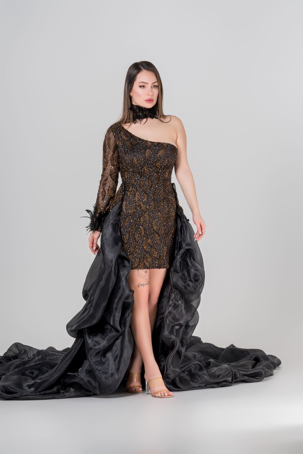 OBSIDIAN FLARE DRESS