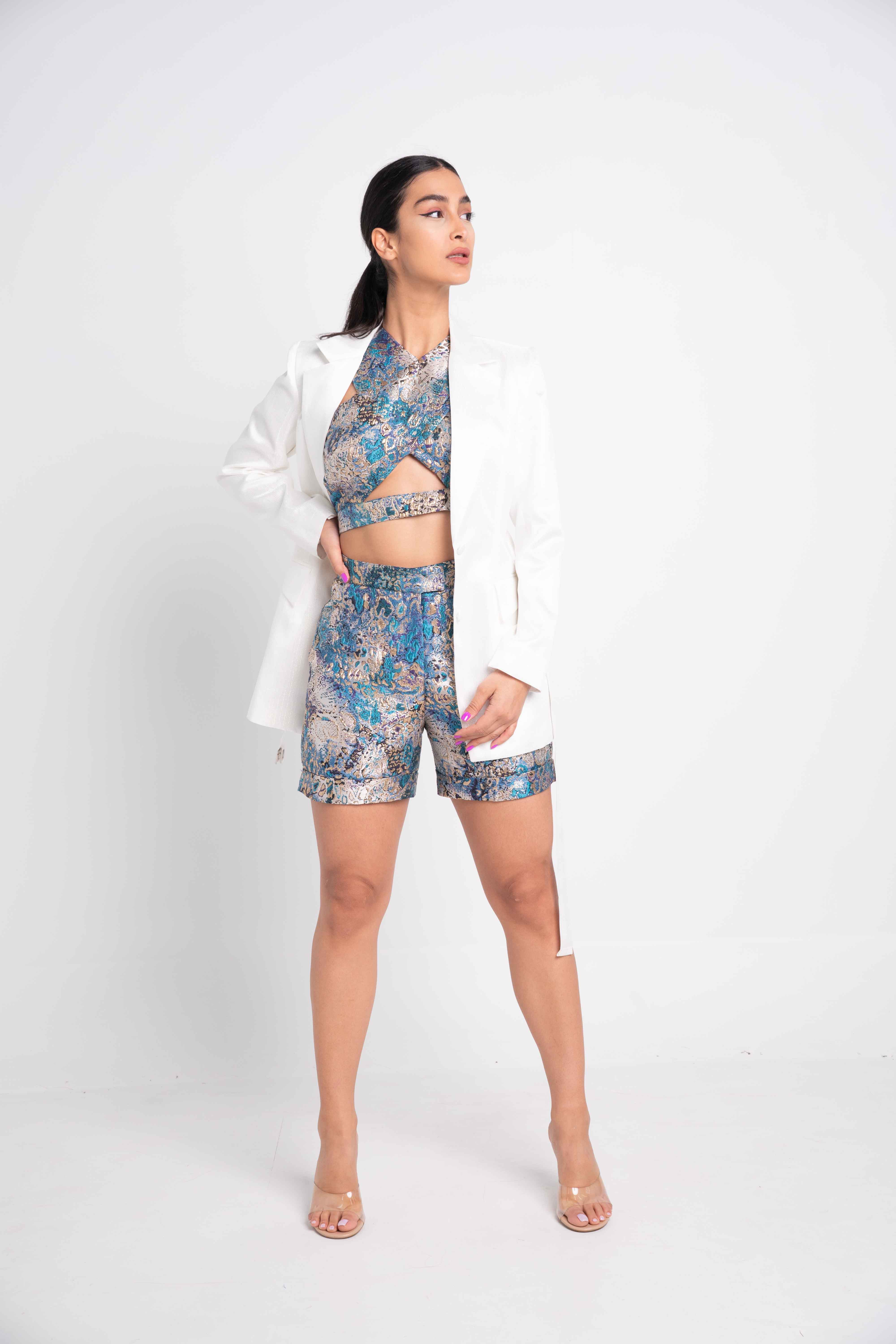 OPULENT CONTRAST SUIT