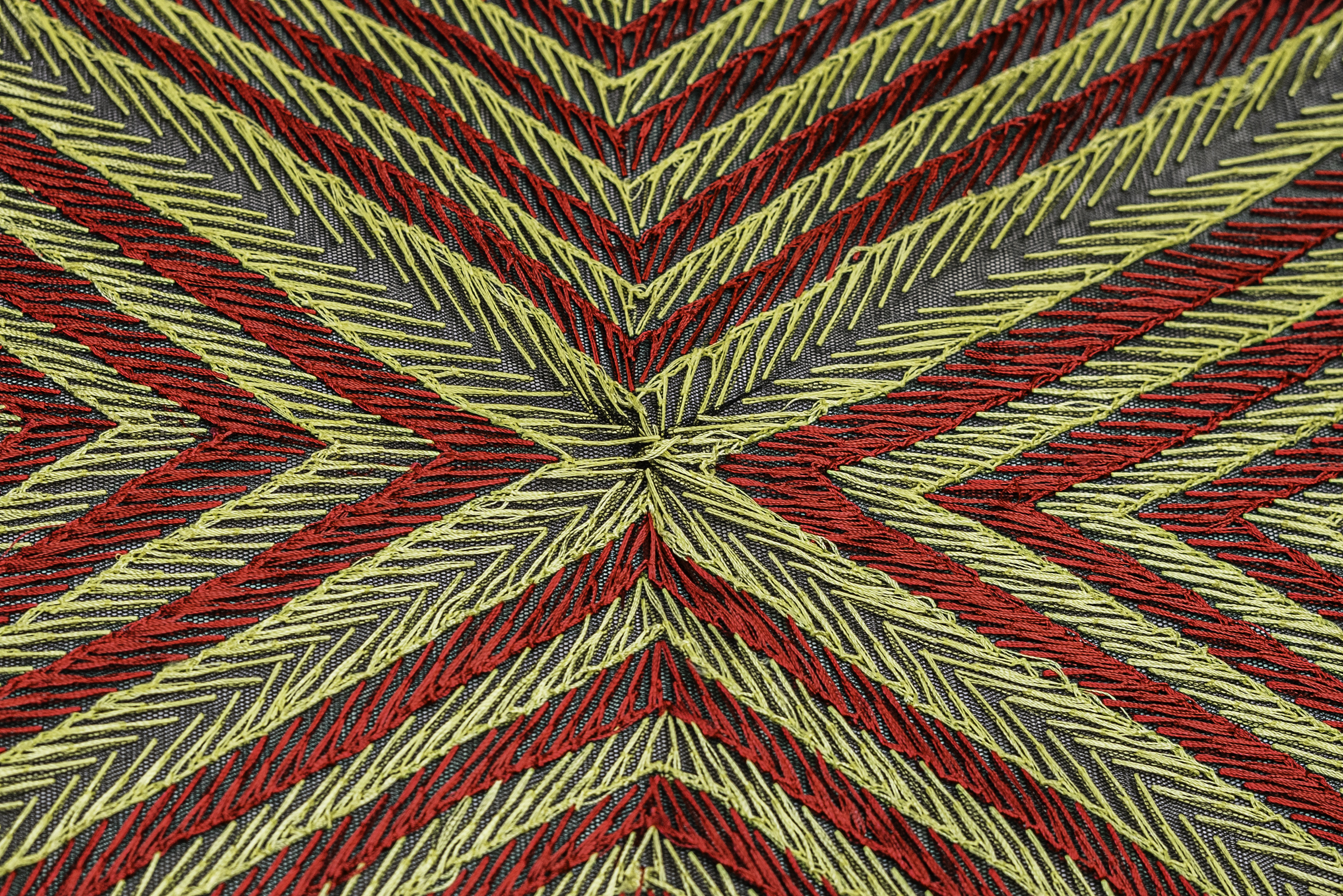 REGAL CHEVRON EMBROIDERED MESH