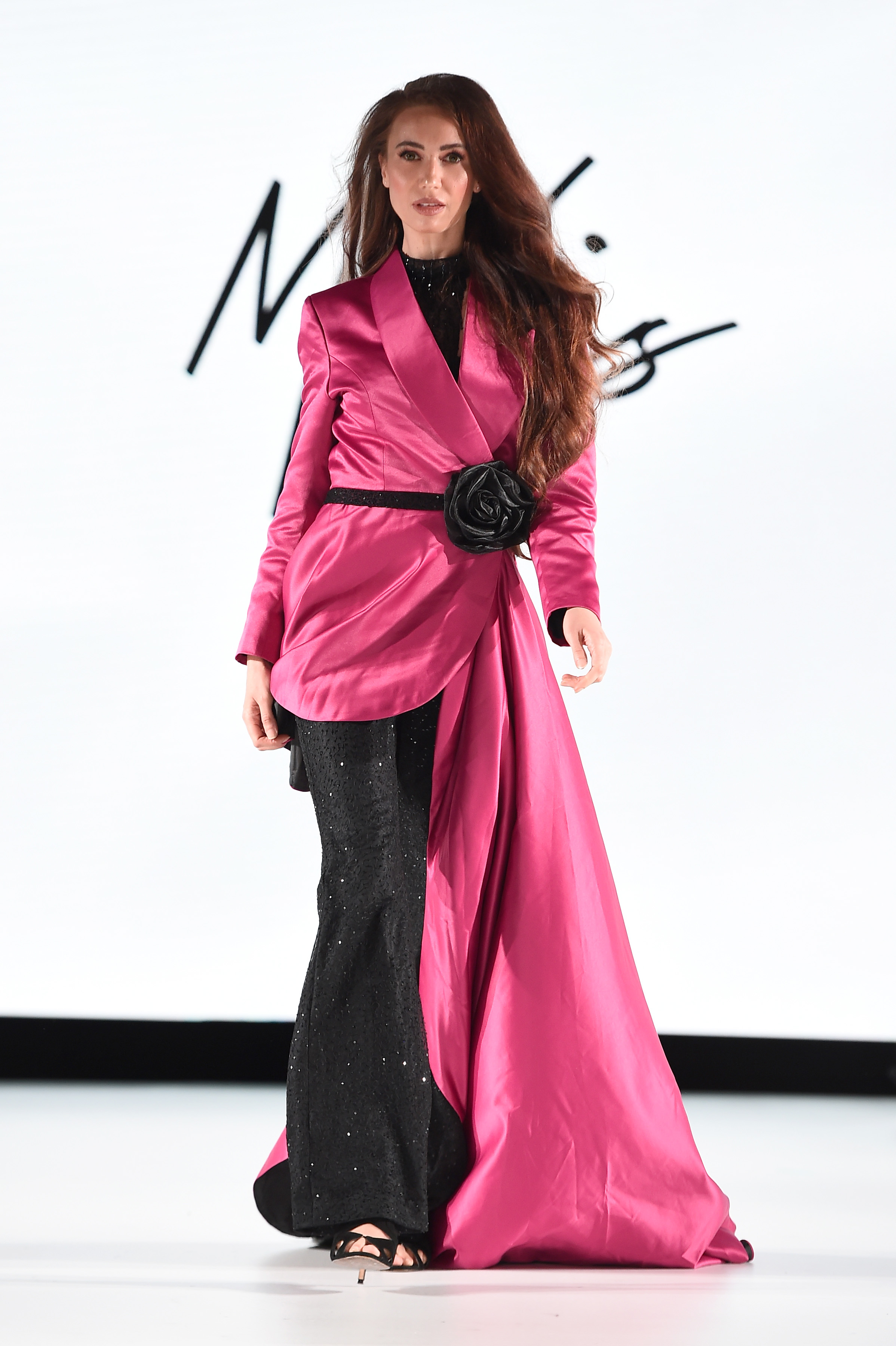 SATIN PEPLUM TUXEDO JACKET