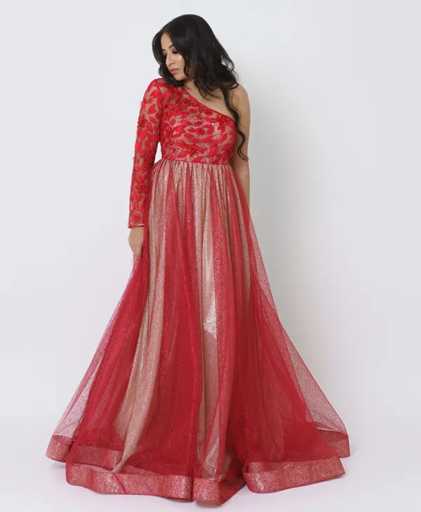 SCARLET EMBRACE GOWN