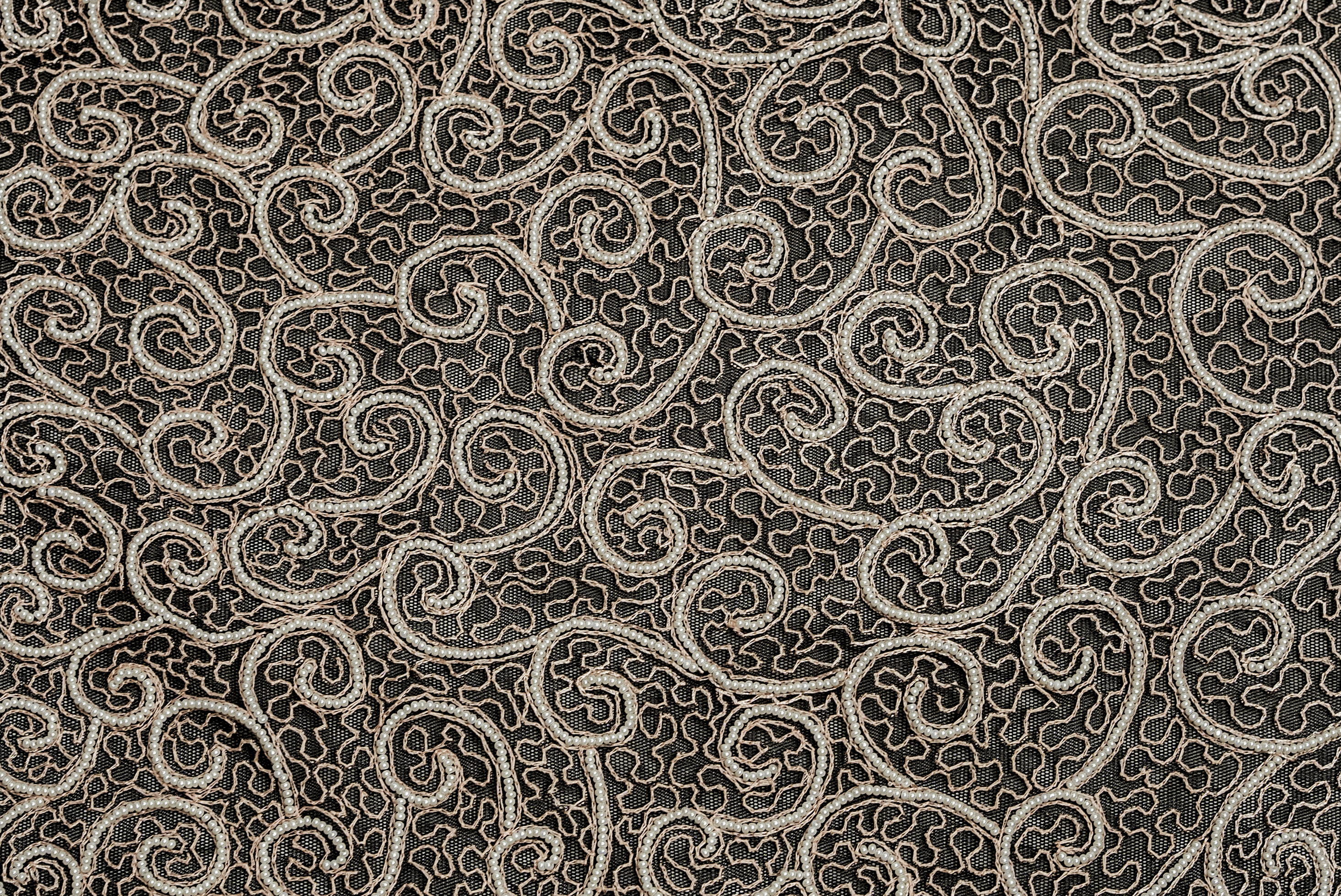 SCROLLWORK EMBROIDERED LACE