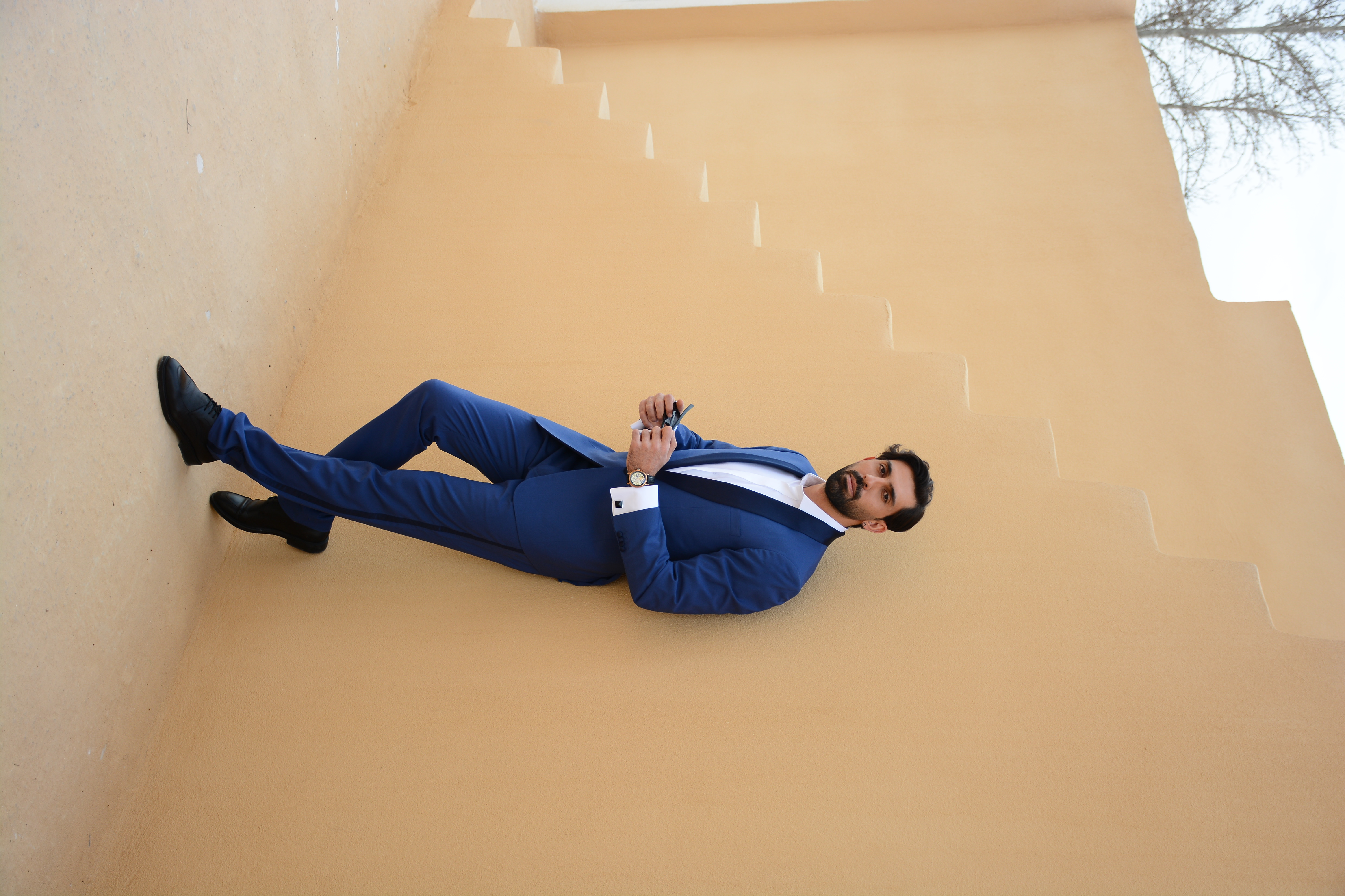 SLIM-FIT ROYAL BLUE FORMAL SUIT