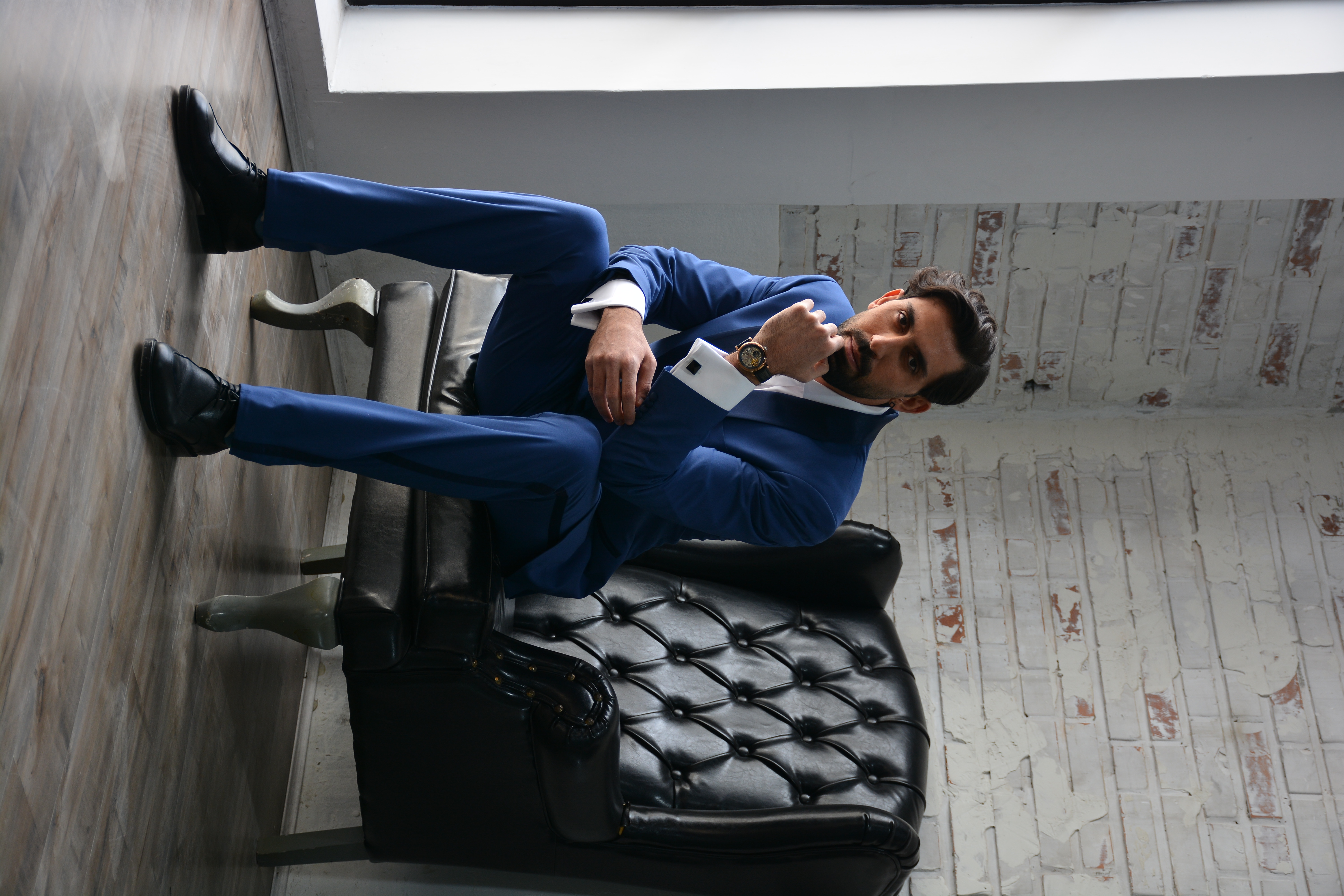 SLIM-FIT ROYAL BLUE FORMAL SUIT