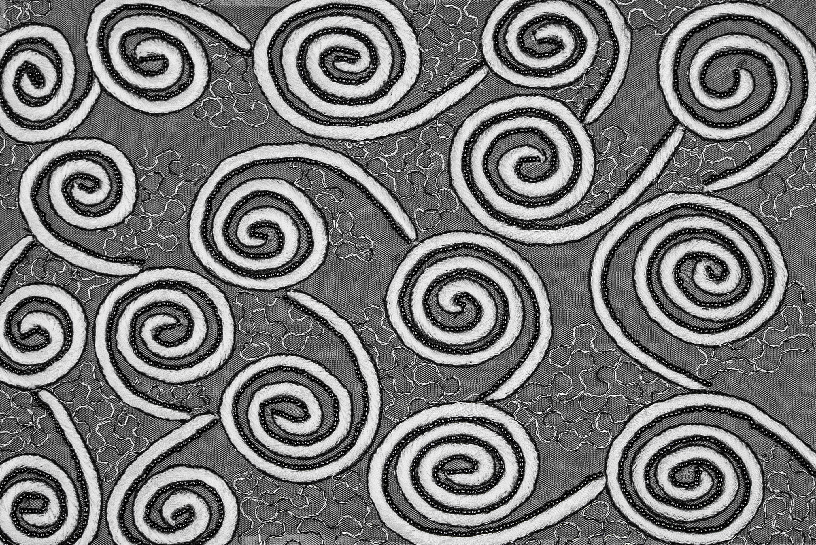 SPIRAL GALAXY EMBROIDERY TULLE