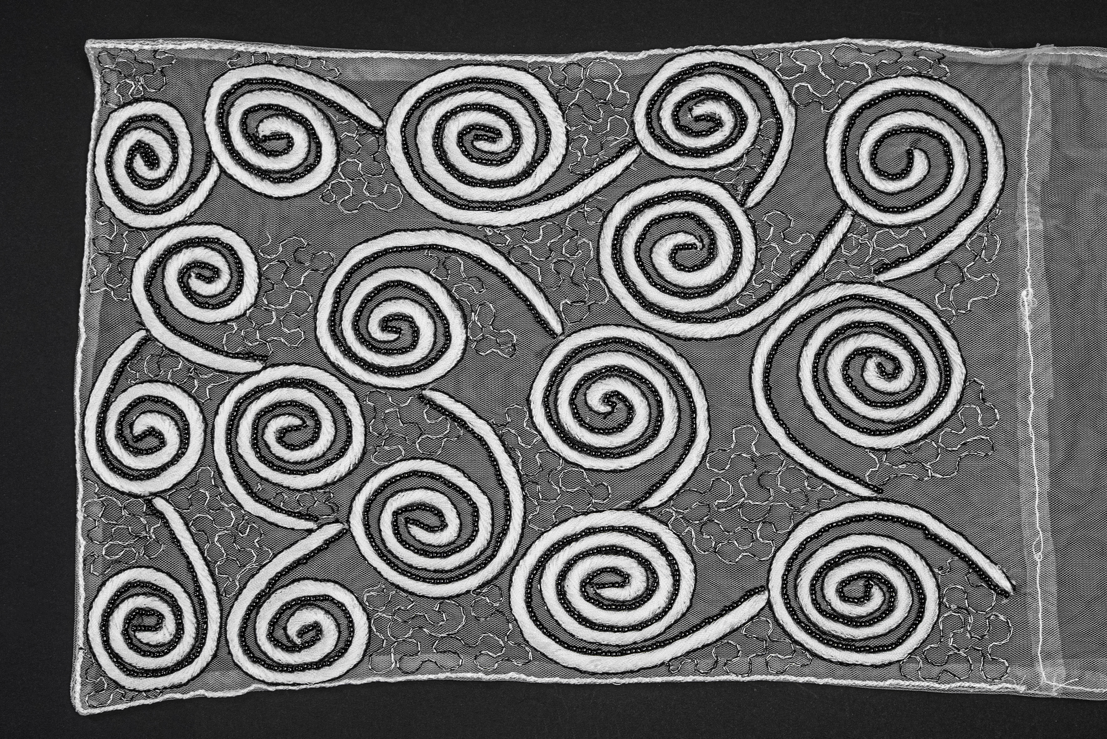 SPIRAL GALAXY EMBROIDERY TULLE