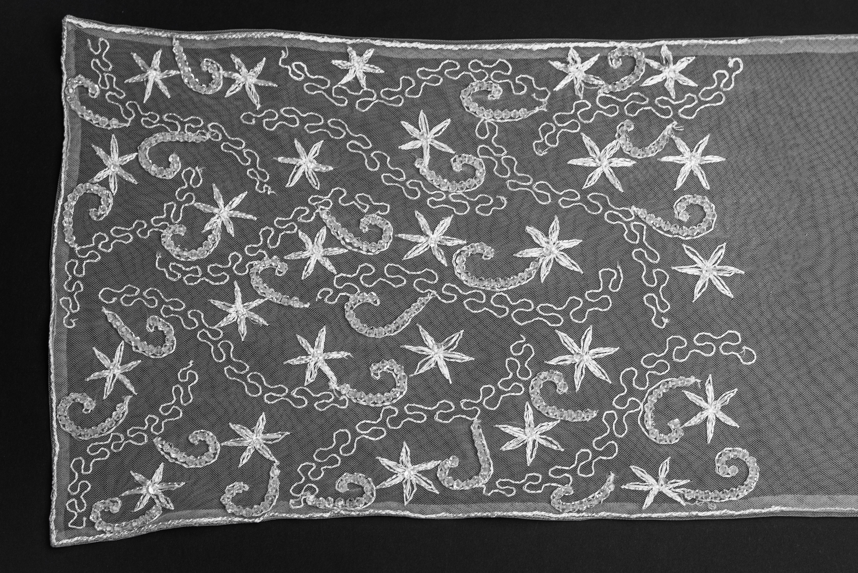 STARRY SWIRL EMBROIDERED LACE