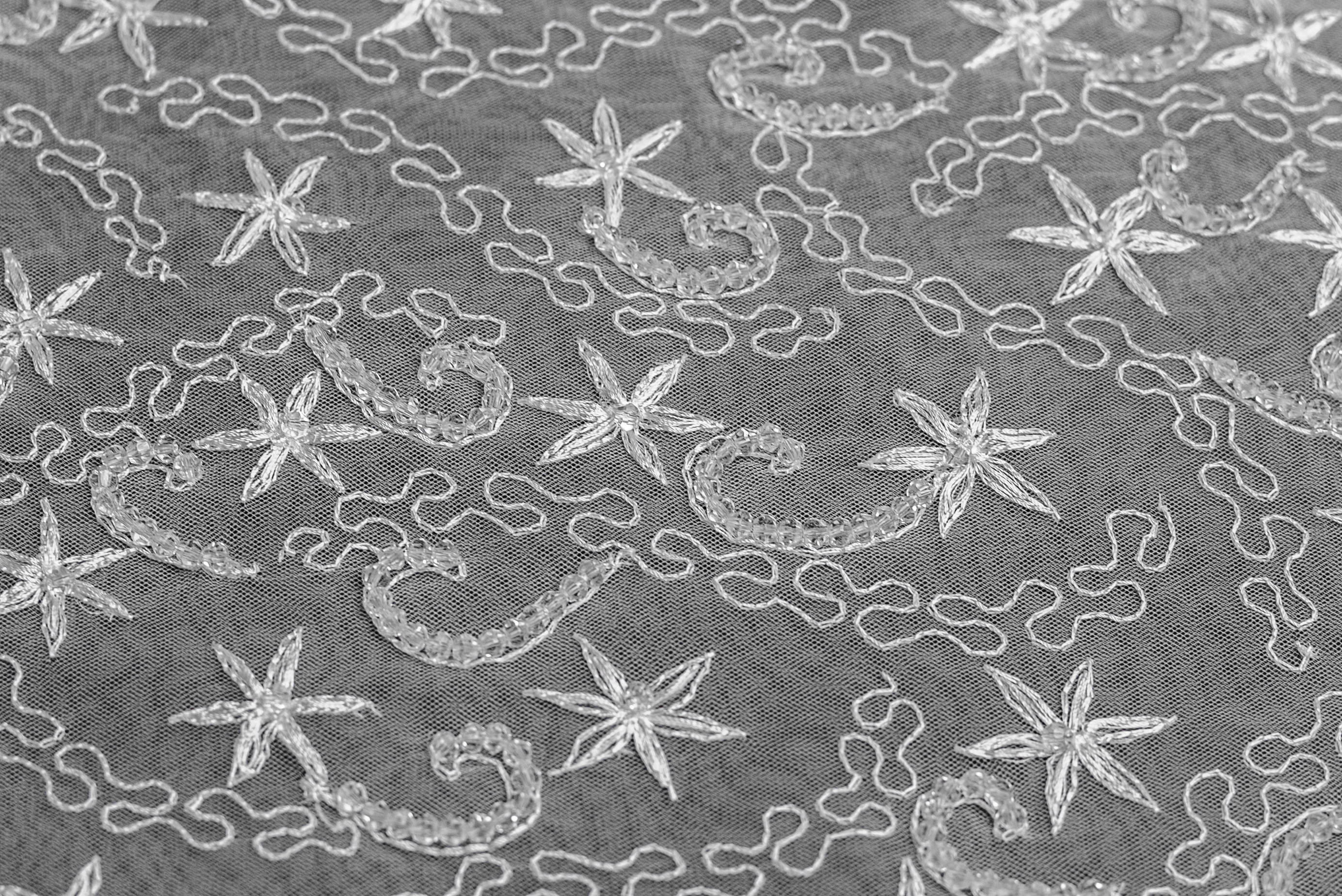 STARRY SWIRL EMBROIDERED LACE